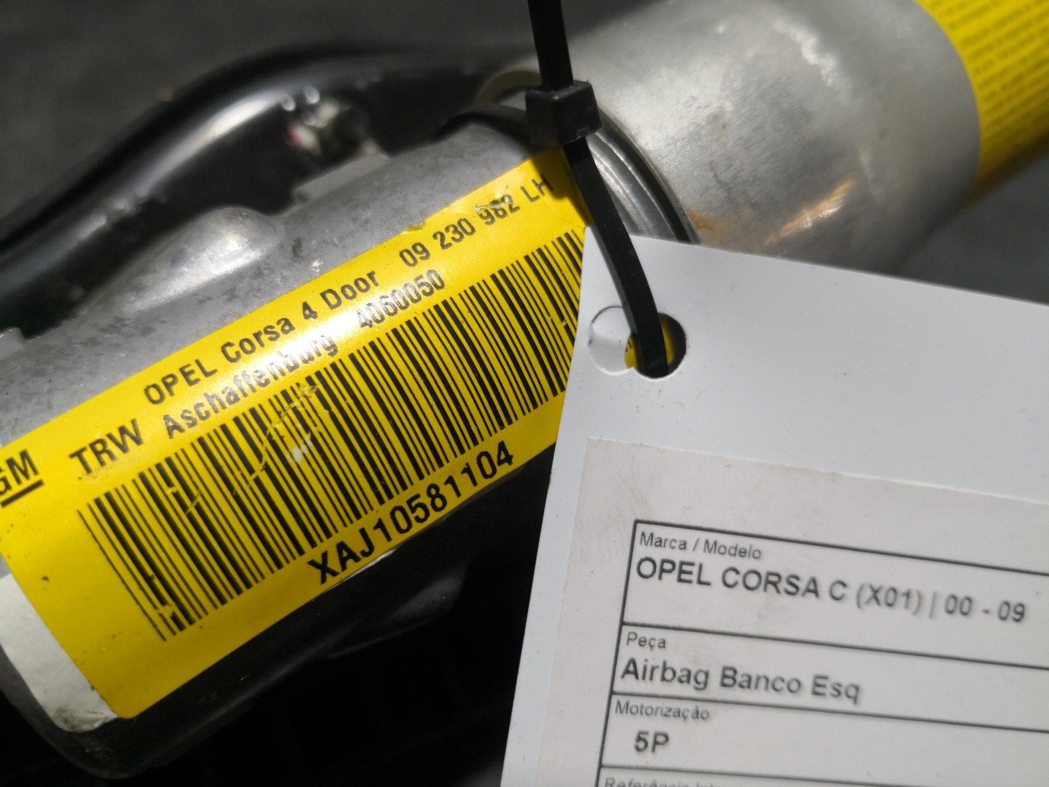 Airbag Banco Esq OPEL CORSA C (X01) | 00 - 09 Imagem-1