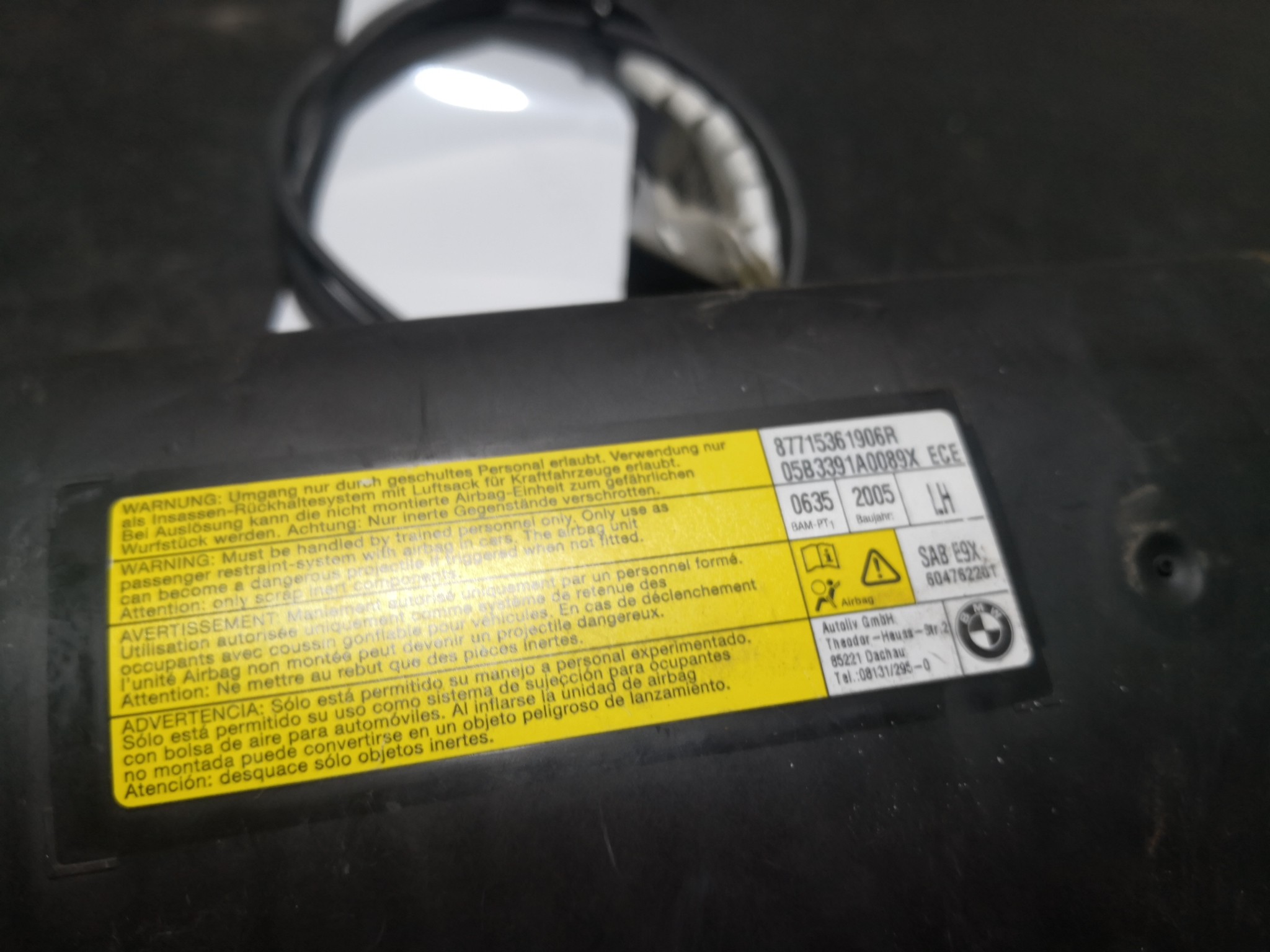 Airbag Banco Esq BMW 3 (E90) | 04 - 12 Imagem-1