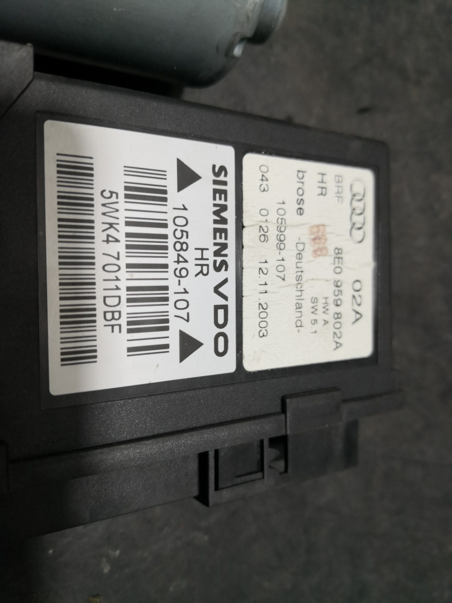 Motor elevador trás drt AUDI A4 (8E2, B6) | 00 - 05 Imagem-3