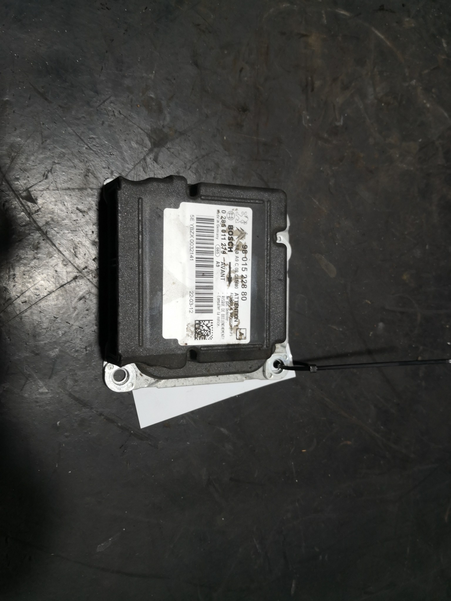 Centralina de Airbags PEUGEOT - ID S_92435