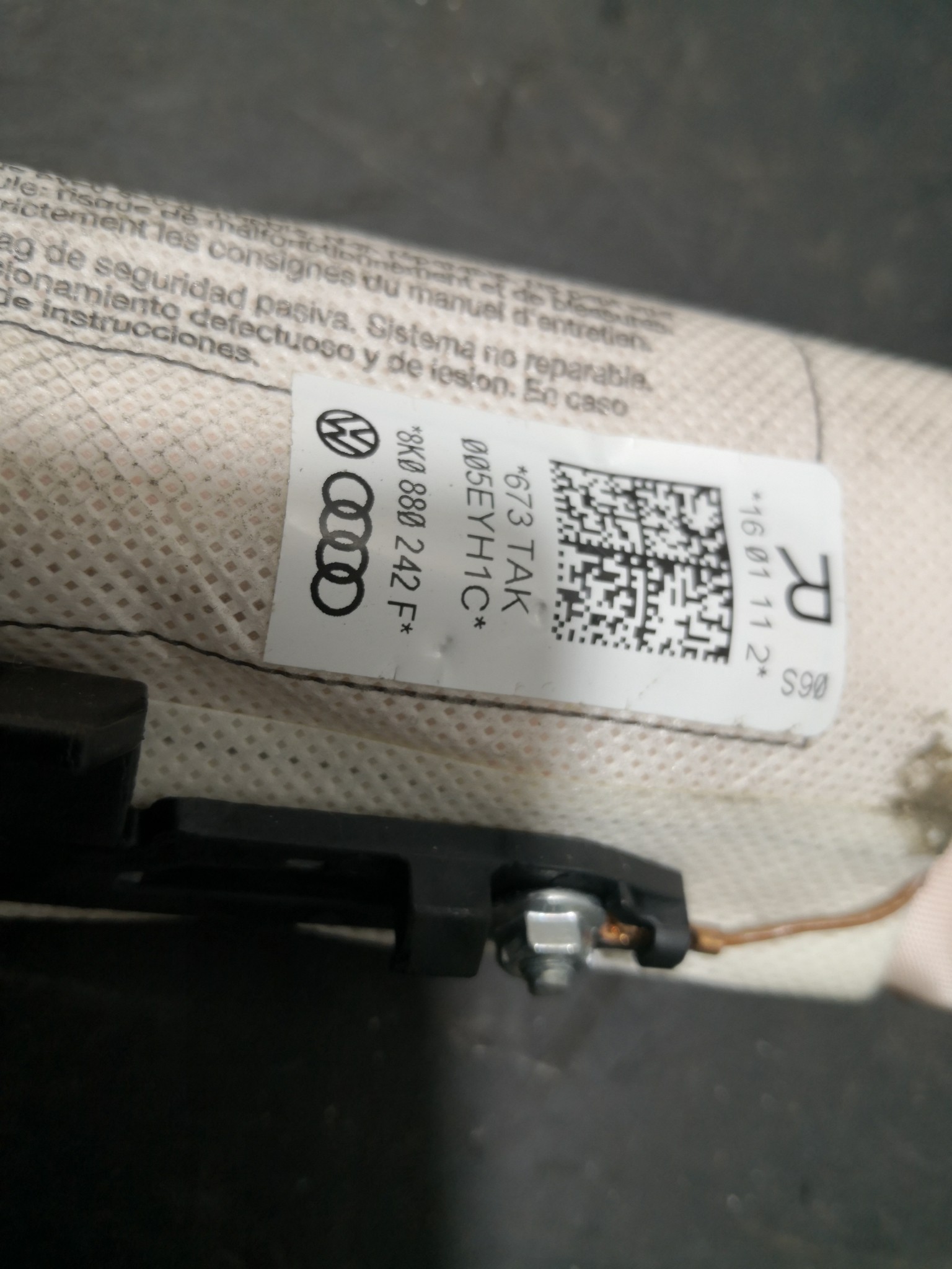 Airbag Banco Dto AUDI A4 (8K2, B8) | 07 - 15 Imagem-1