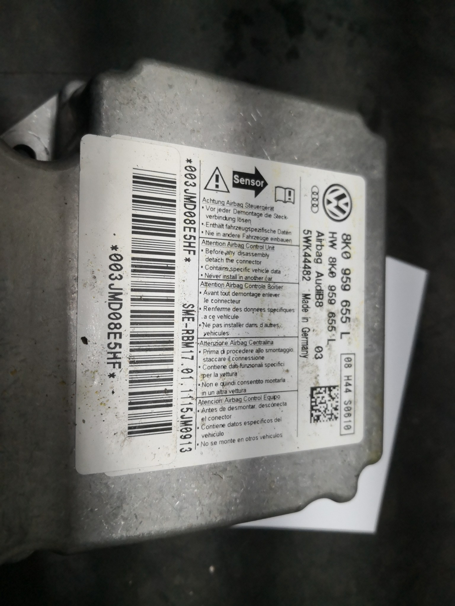 Centralina de Airbags AUDI A4 (8K2, B8) | 07 - 15 Imagem-1