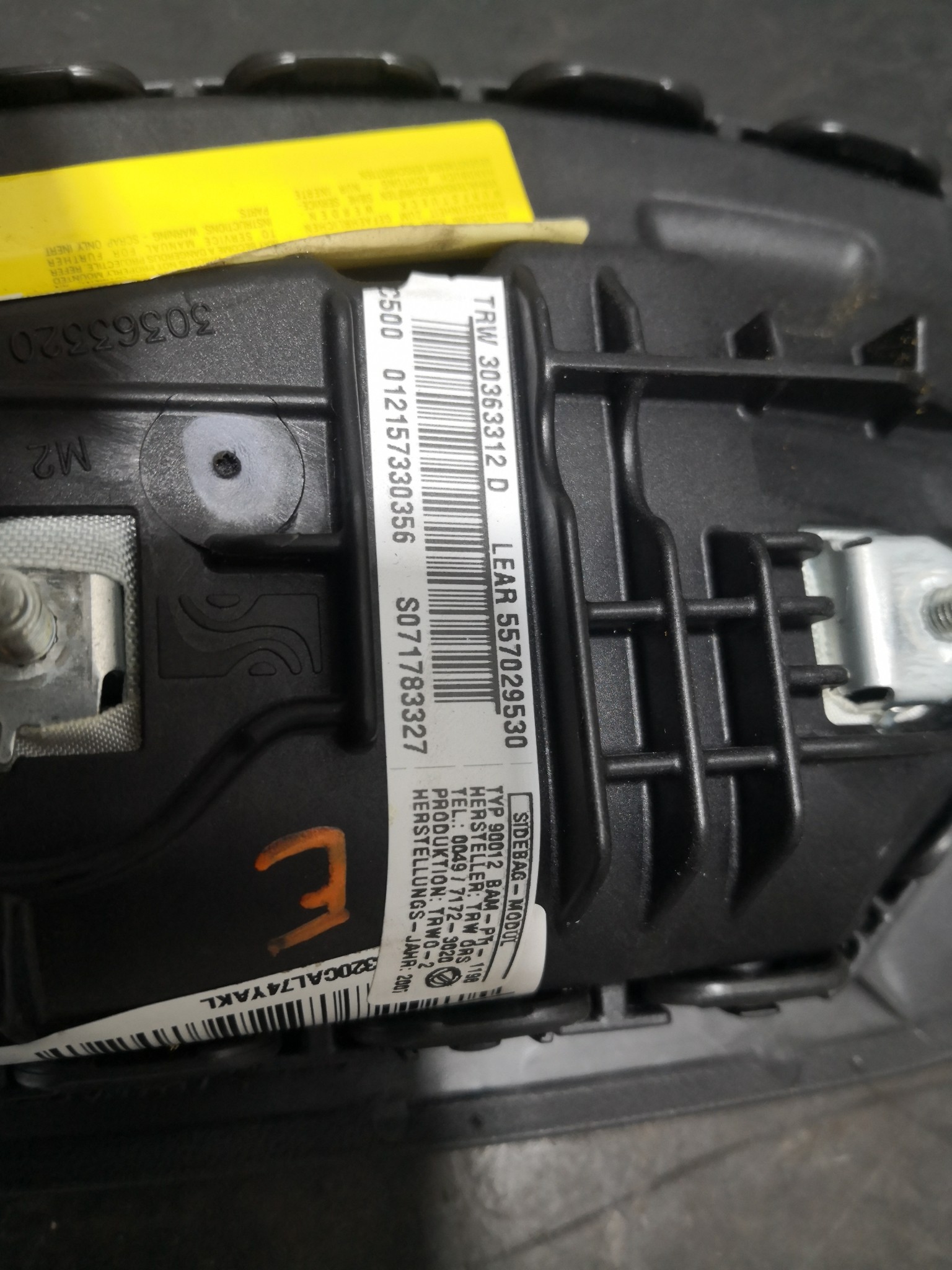 Airbag Banco Esq FIAT GRANDE PUNTO (199_) | 05 -  Imagem-3