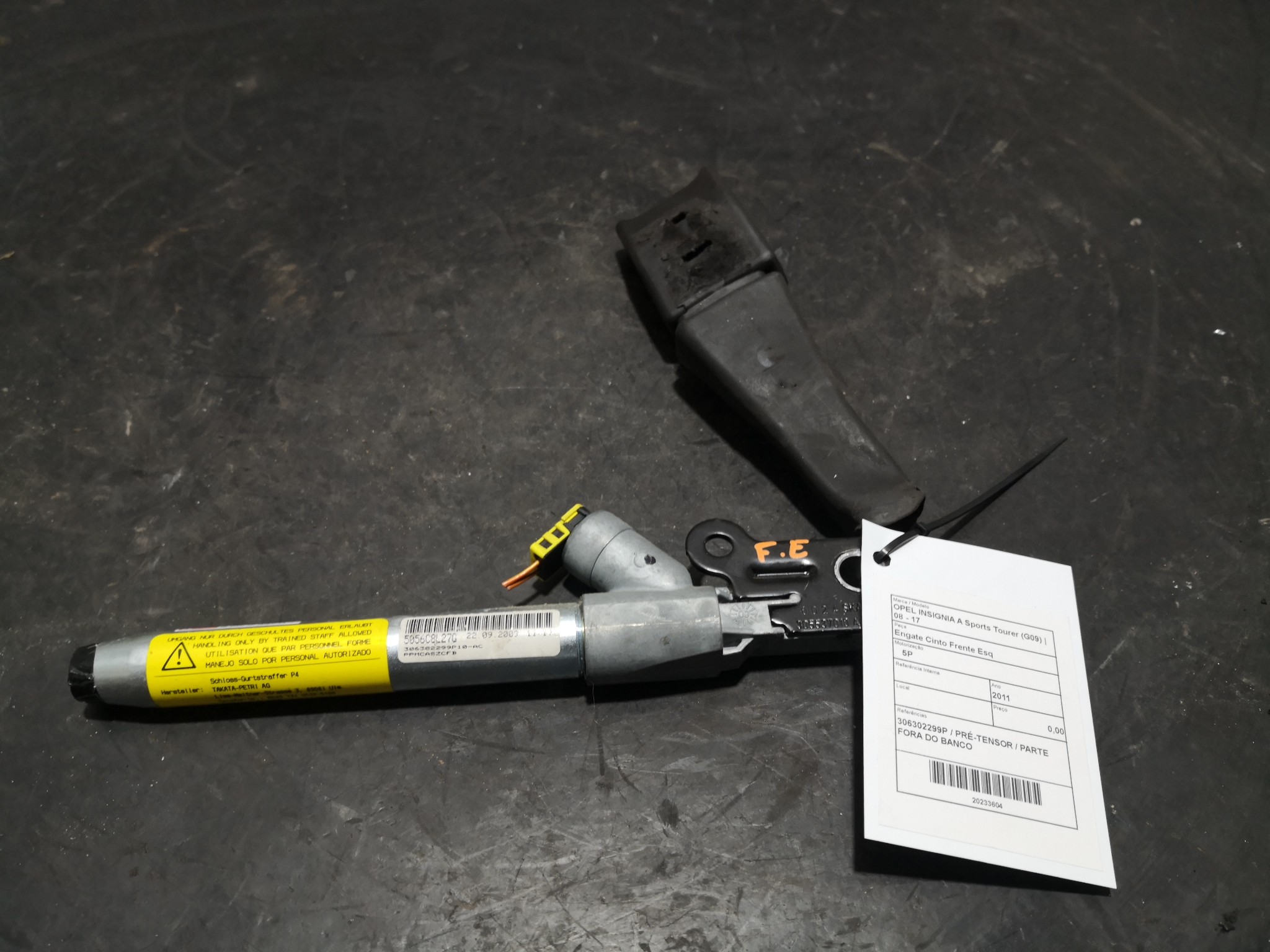 Engate Cinto Frente Esq OPEL - ID S_93603