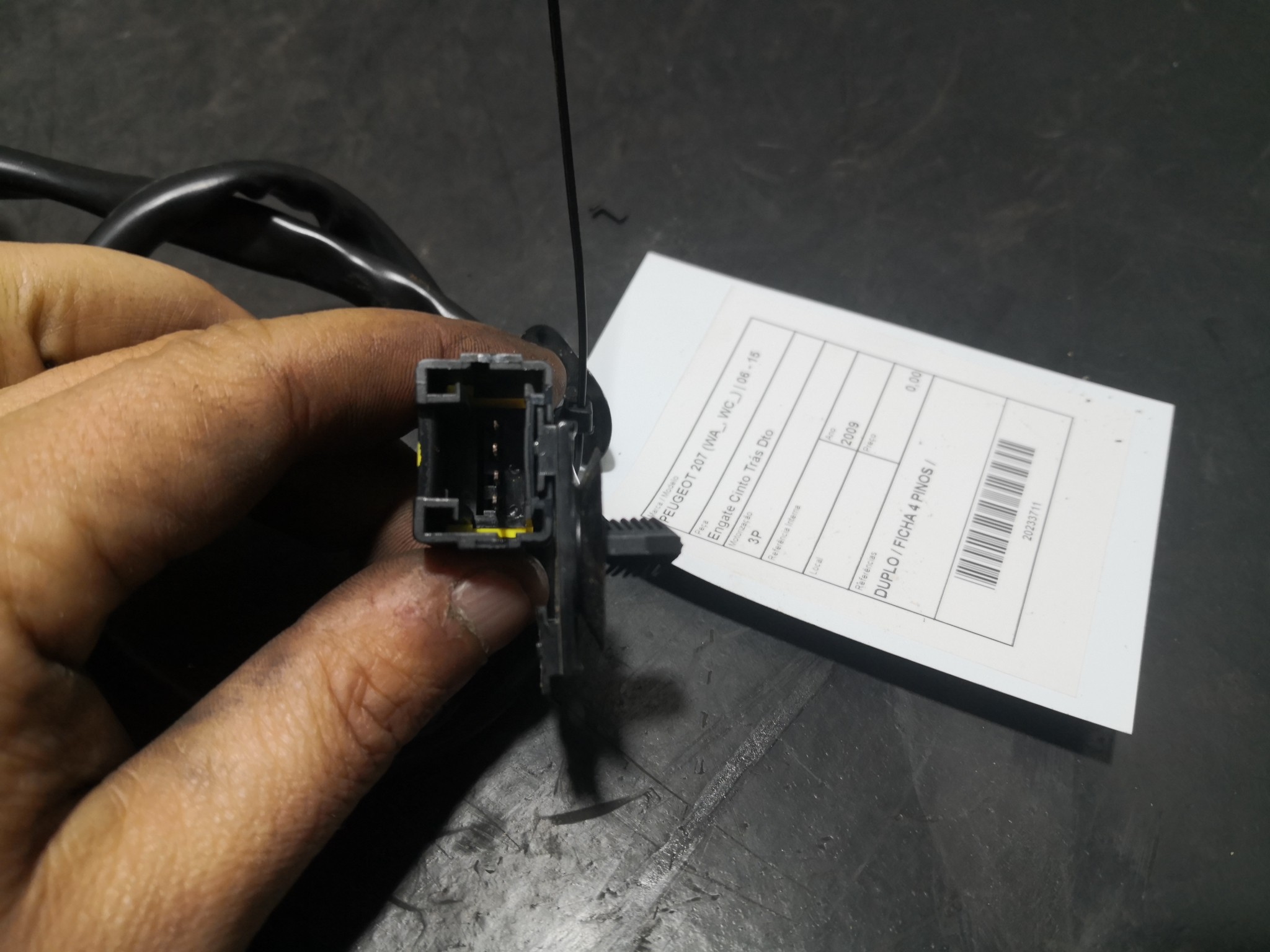 Engate Cinto Trás Dto PEUGEOT 207 (WA_, WC_) | 06 - 15 Imagem-2