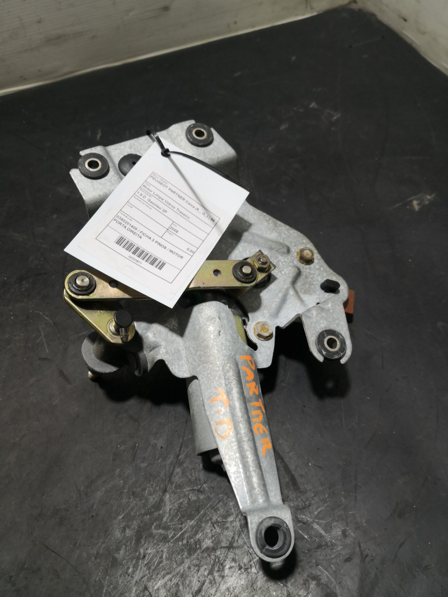 Motor Limpa Vidros Traseiro PEUGEOT - ID S_93870