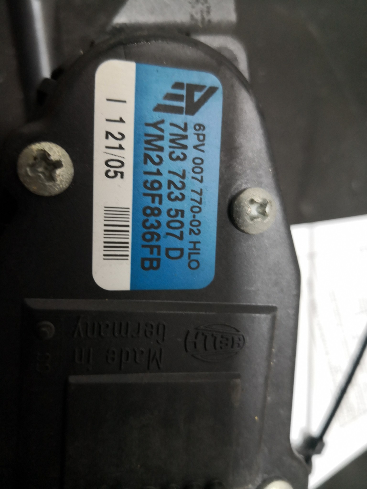 Pedal Potenciometro Acelerador VOLKSWAGEN SHARAN (7M8, 7M9, 7M6) | 95 - 10 Imagem-2