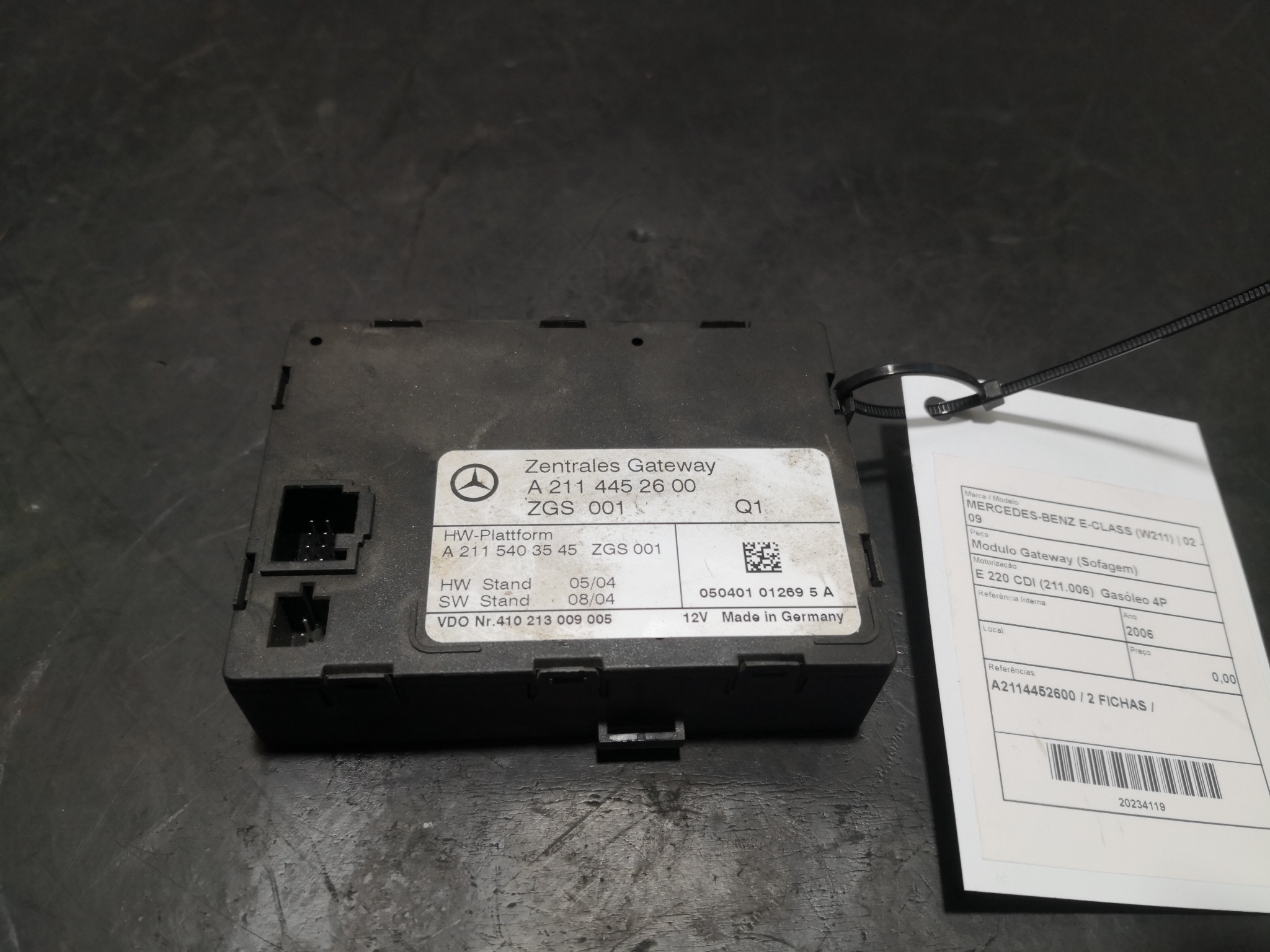 Modulo Gateway (Sofagem) MERCEDES-BENZ - ID S_94118