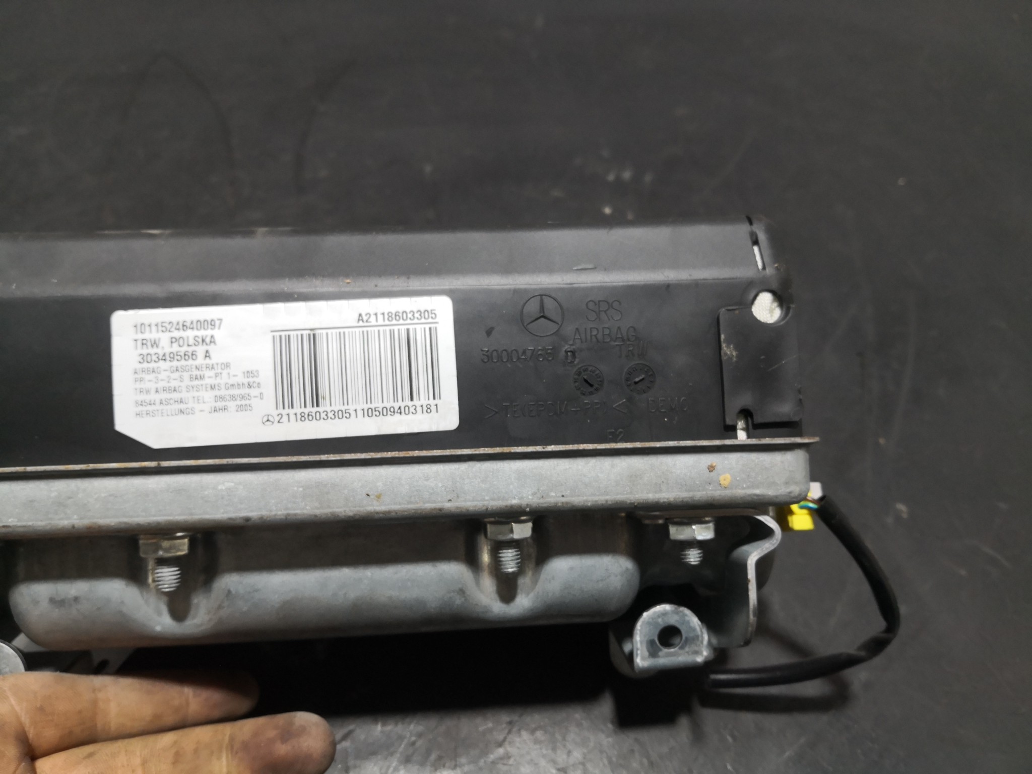 Airbag Passageiro MERCEDES-BENZ E-CLASS (W211) | 02 - 09 Imagem-2