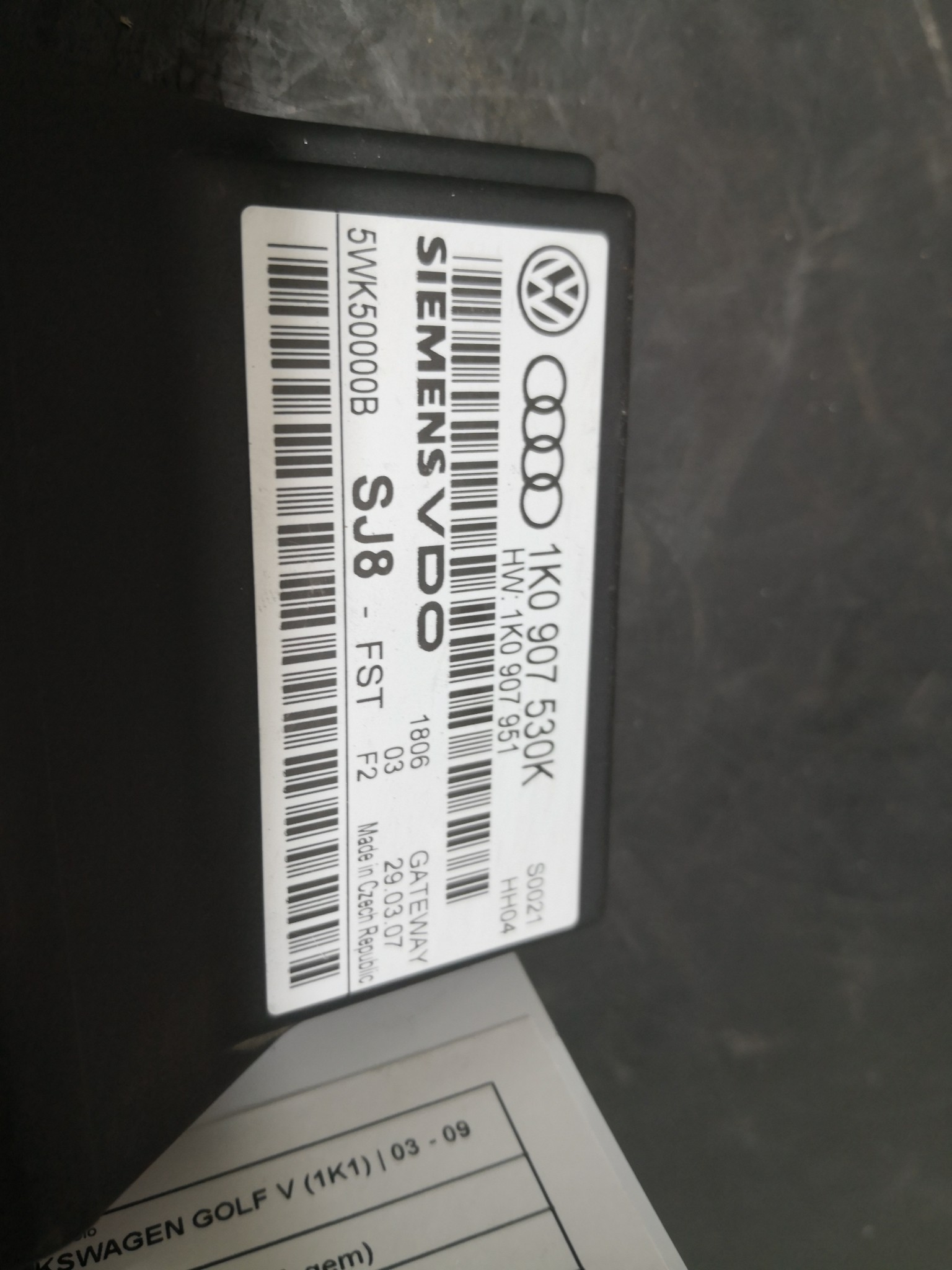 Modulo Gateway (Sofagem) VOLKSWAGEN GOLF V (1K1) | 03 - 09 Imagem-1