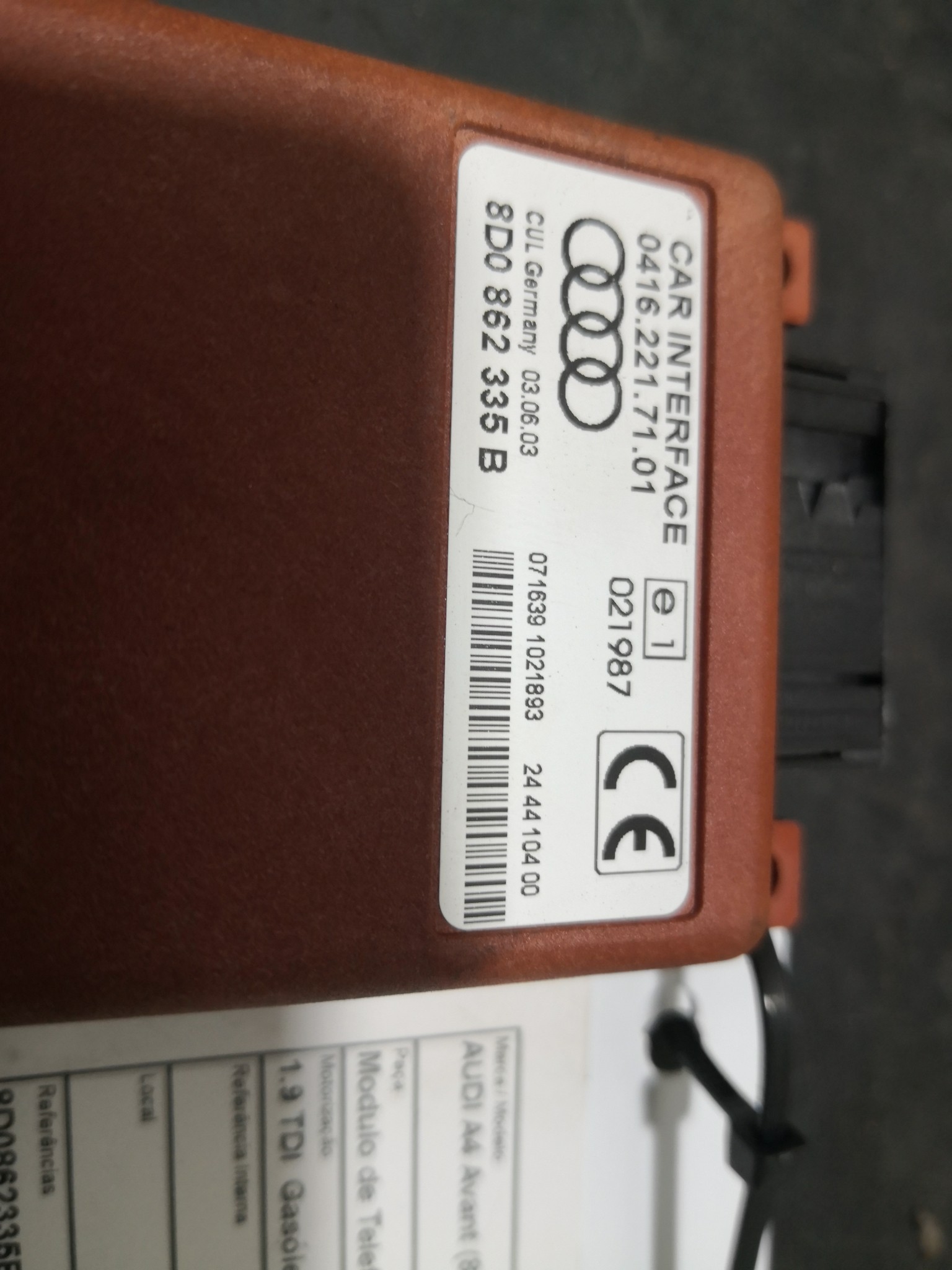 Modulo de Telefone AUDI A4 Avant (8E5, B6) | 00 - 05 Imagem-1