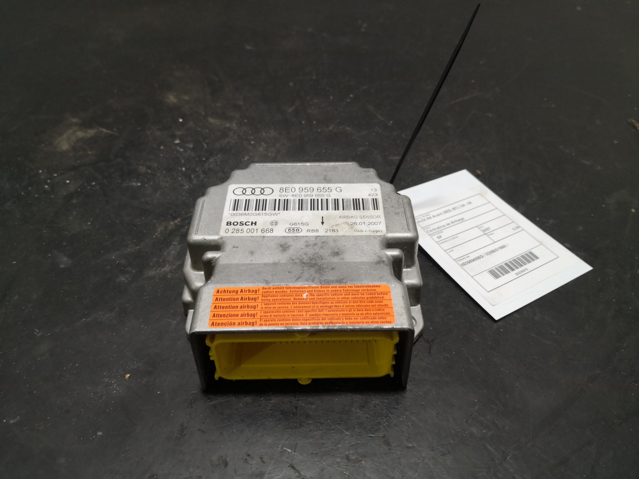 Centralina de Airbags AUDI - ID S_95569