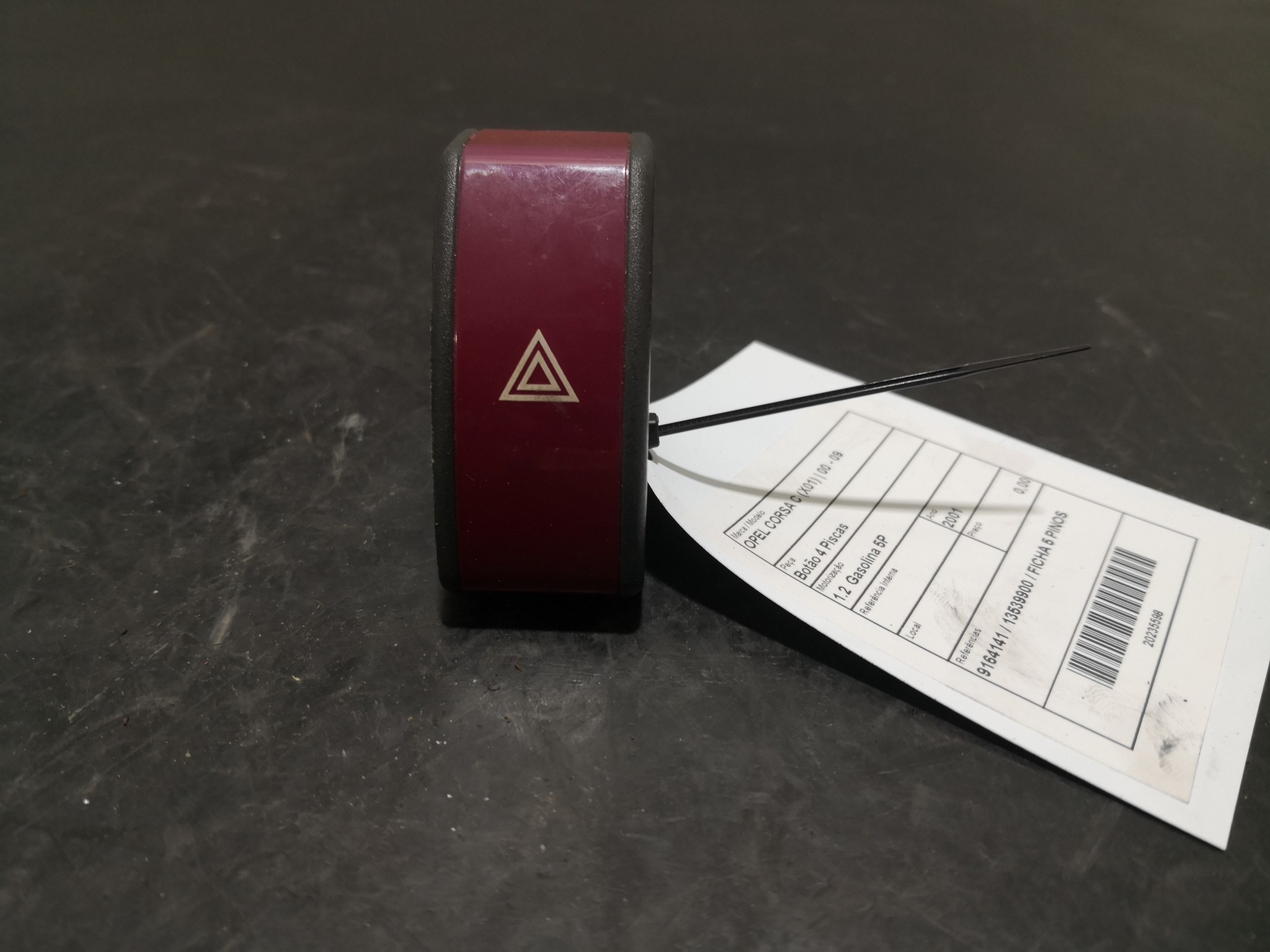 Botão 4 Piscas OPEL - ID S_95597