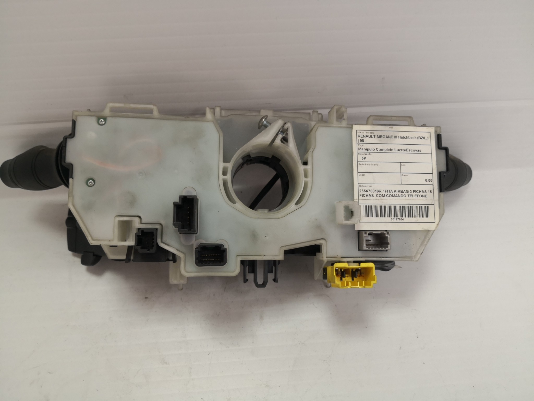 Manipulo Completo Luzes/Escovas RENAULT MEGANE III Hatchback (BZ0/1_) | 08 -  Imagem-2