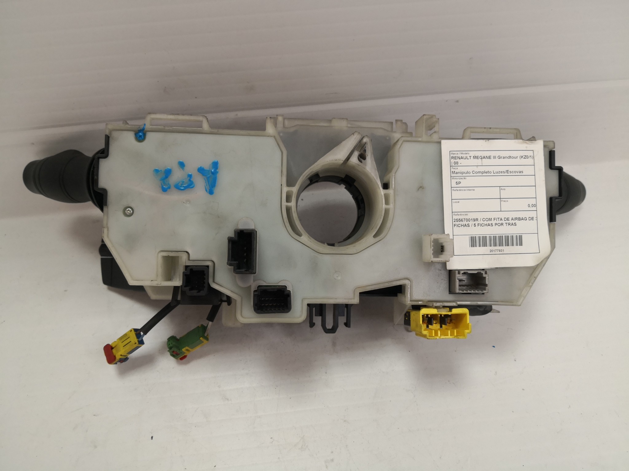 Manipulo Completo Luzes/Escovas RENAULT MEGANE III Grandtour (KZ0/1) | 08 -  Imagem-2