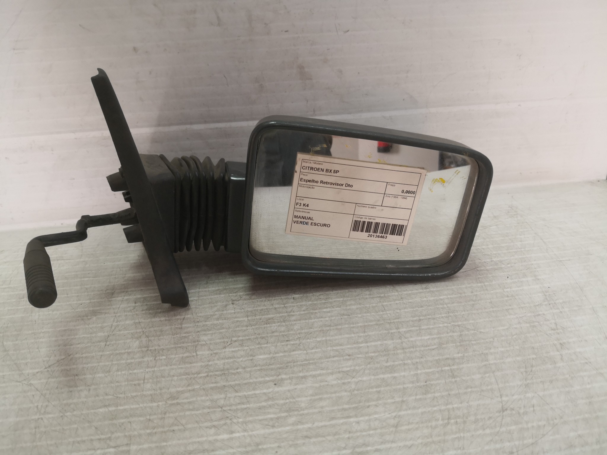 Espelho Retrovisor Dto CITROEN - ID S_26462