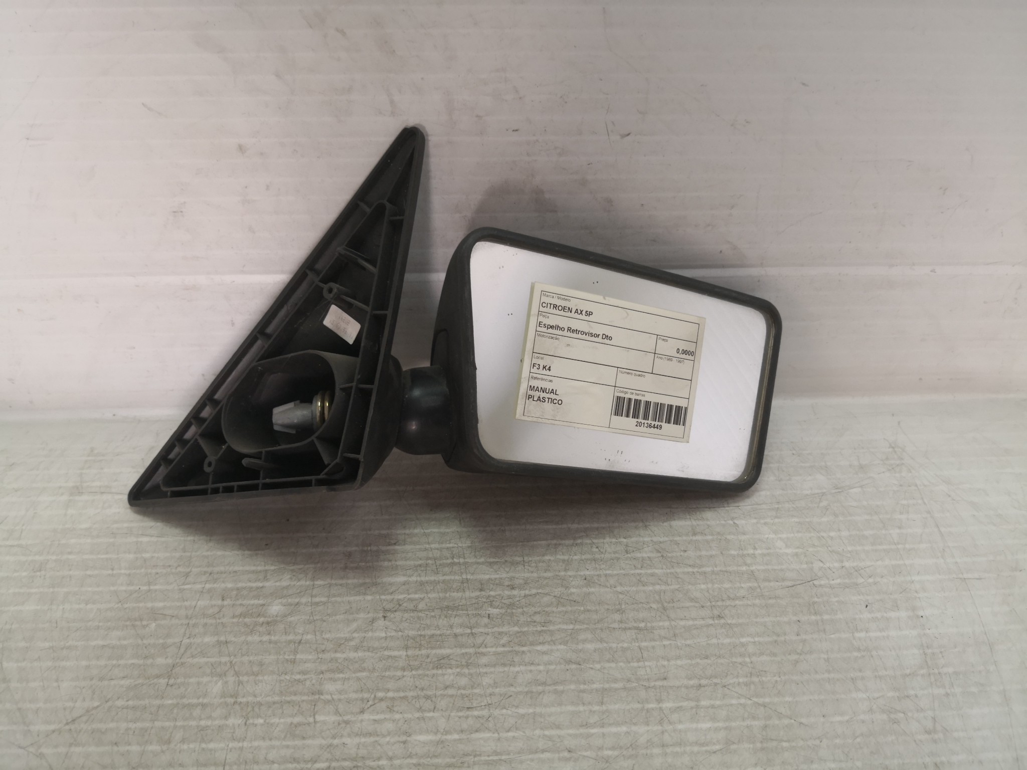 Espelho Retrovisor Dto CITROEN - ID S_26448