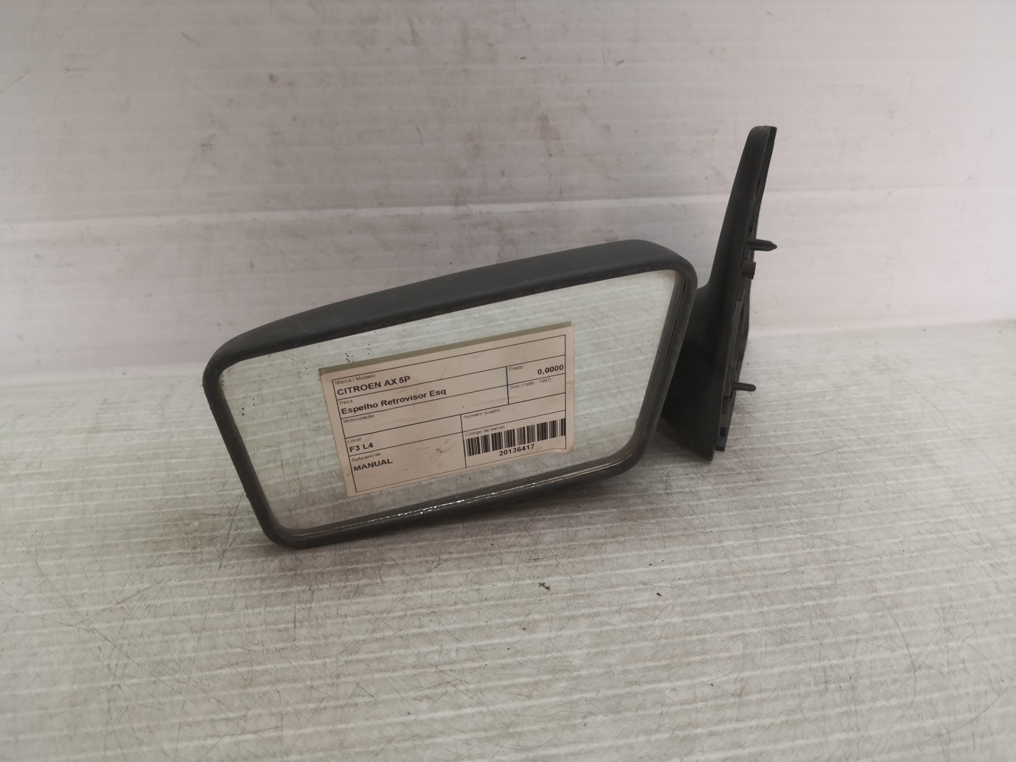 Espelho Retrovisor Esq CITROEN - ID S_26416