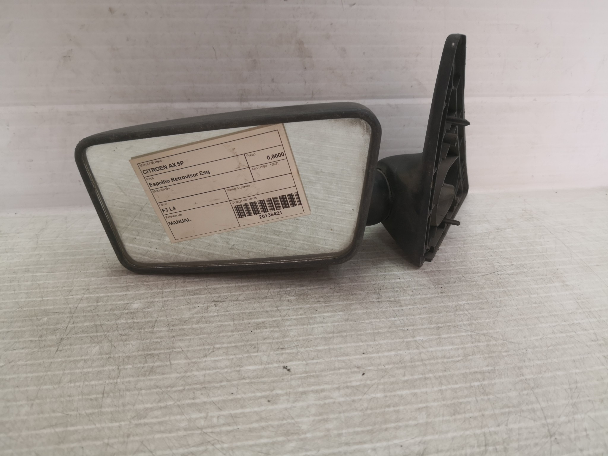 Espelho Retrovisor Esq CITROEN - ID S_26420