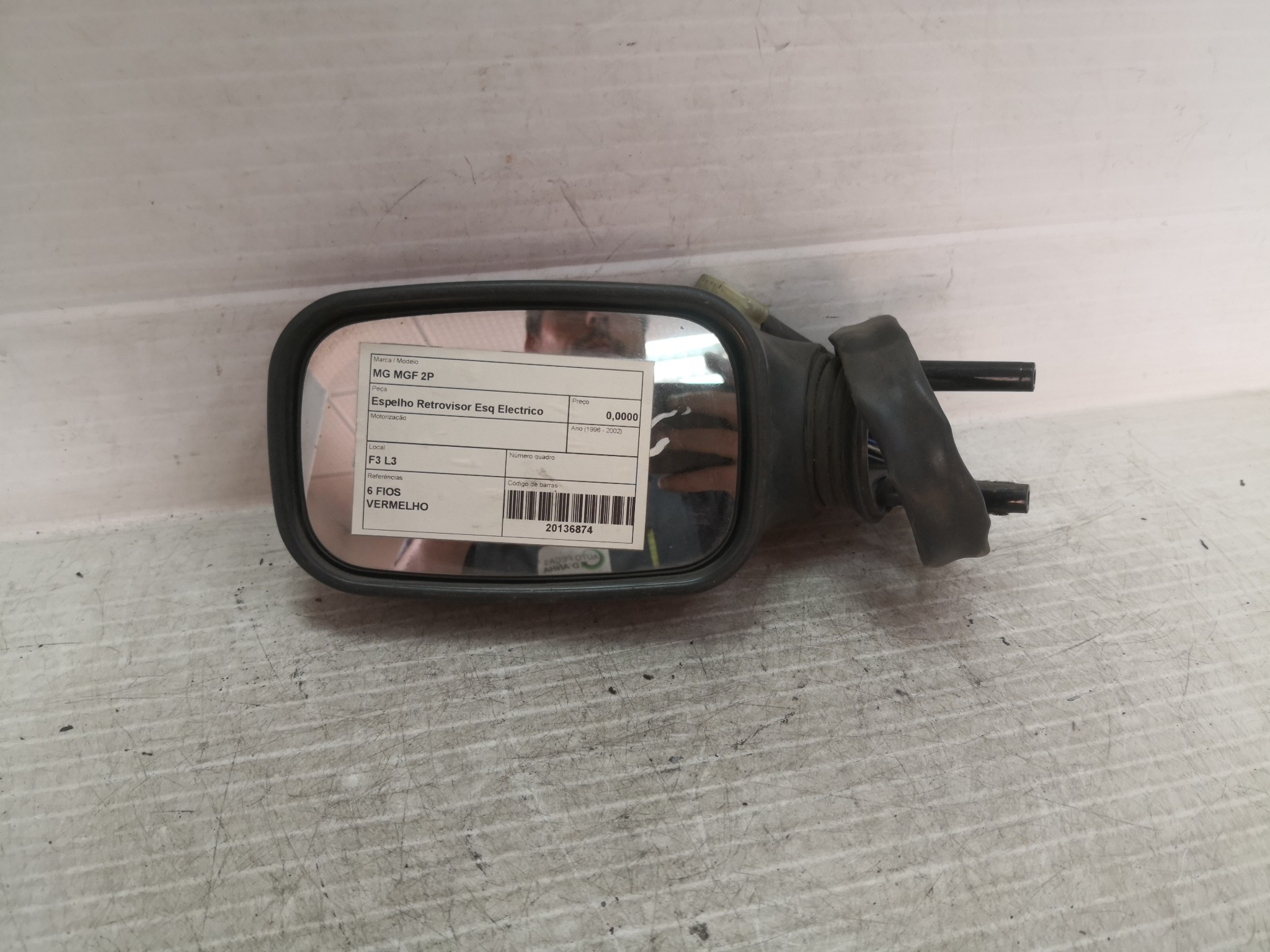 Espelho Retrovisor Esq Electrico MG - ID S_26873