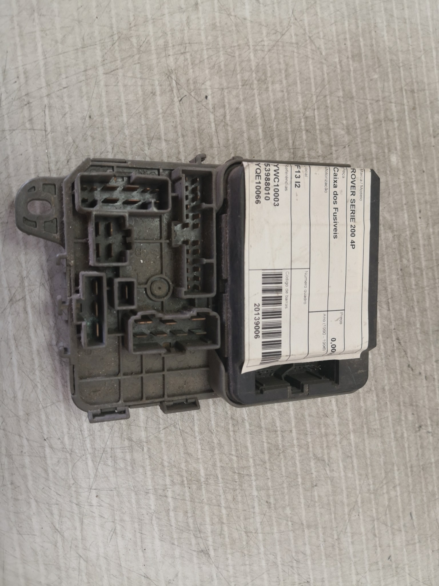 Caixa dos Fusíveis ROVER - ID S_29005