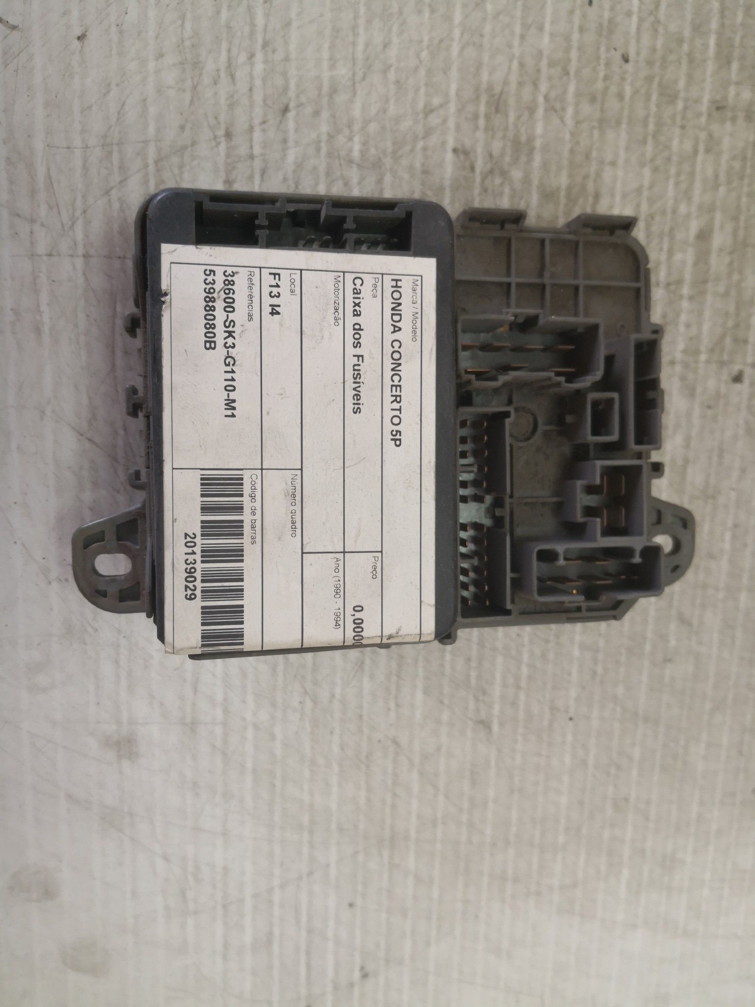 Caixa dos Fusíveis HONDA - ID S_29028