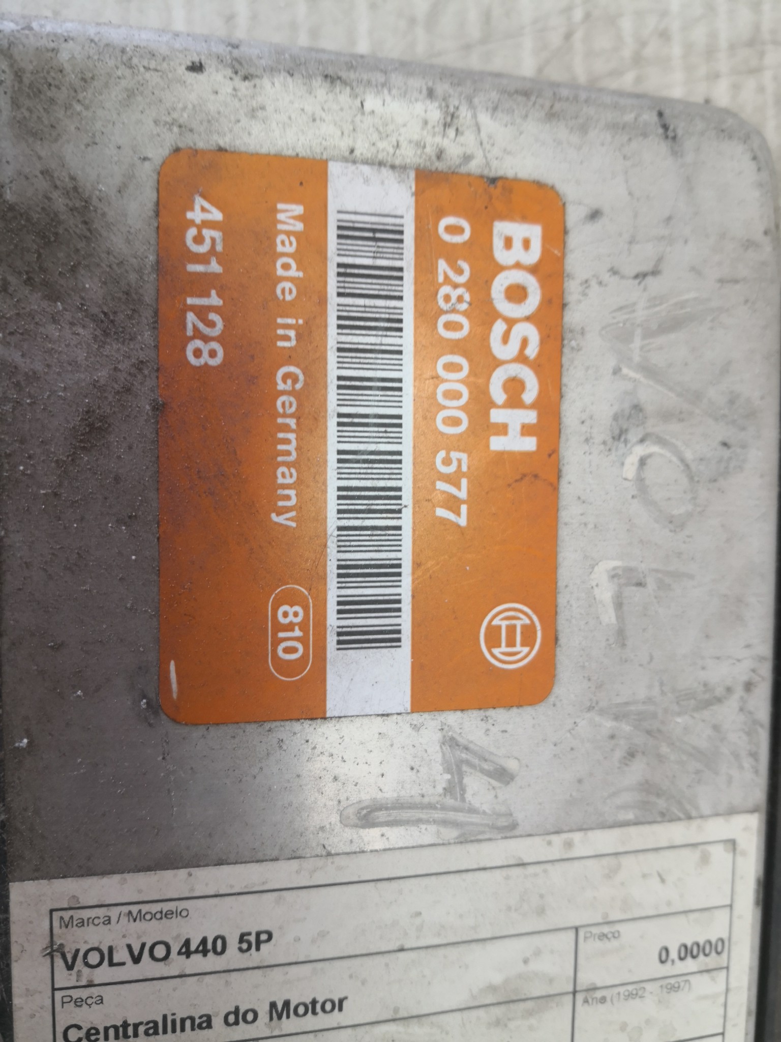 Centralina do Motor VOLVO 440 K (445) | 88 - 96 Imagem-2