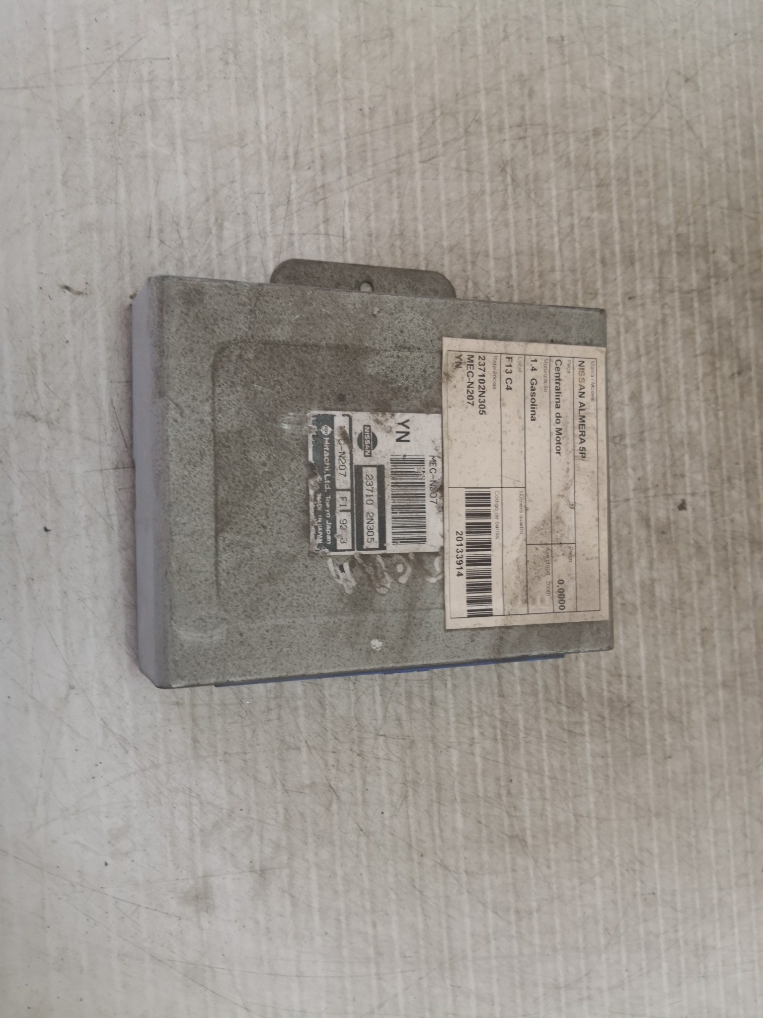 Centralina do Motor NISSAN - ID S_23913