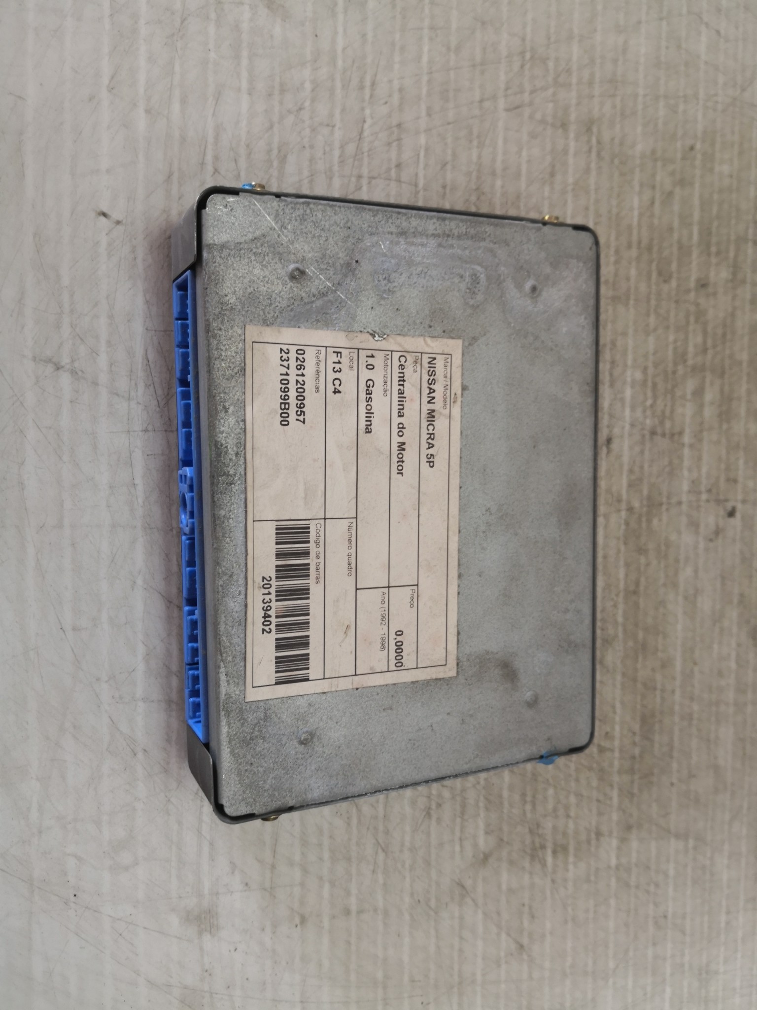 Centralina do Motor NISSAN - ID S_29401