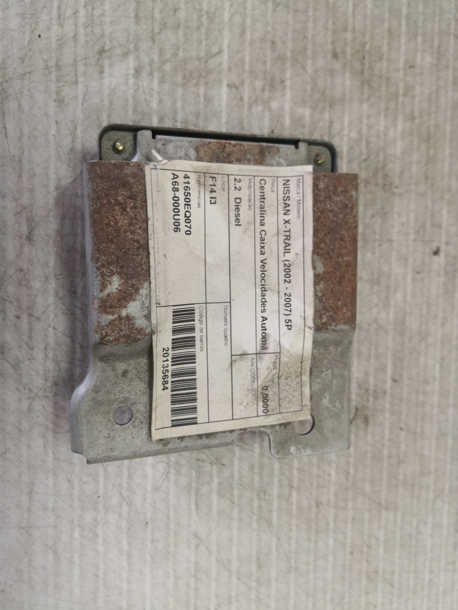 Centralina Caixa Velocidades Automática NISSAN - ID S_25683