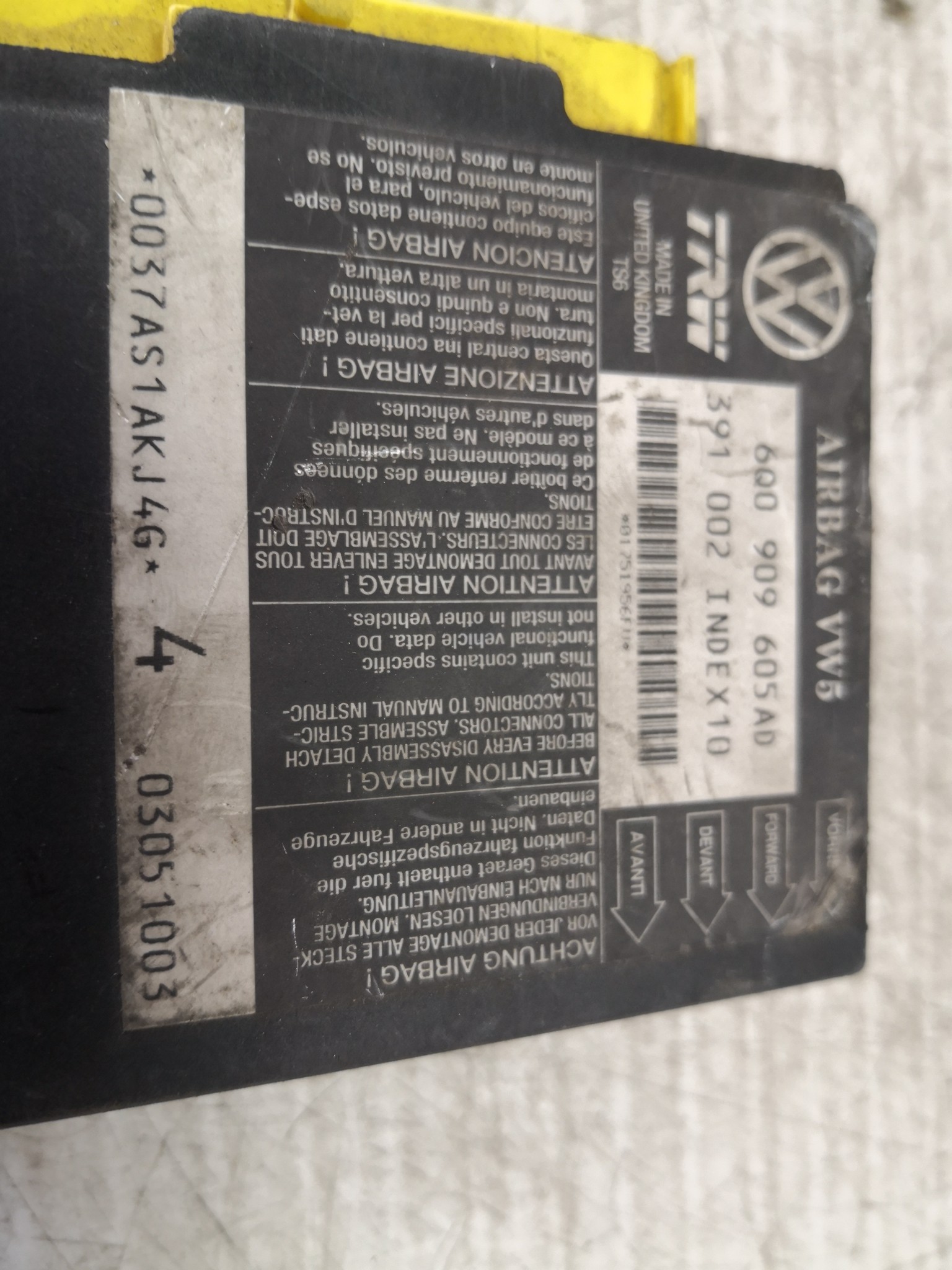 Centralina de Airbags SEAT IBIZA III (6L1) | 02 - 09 Imagem-2