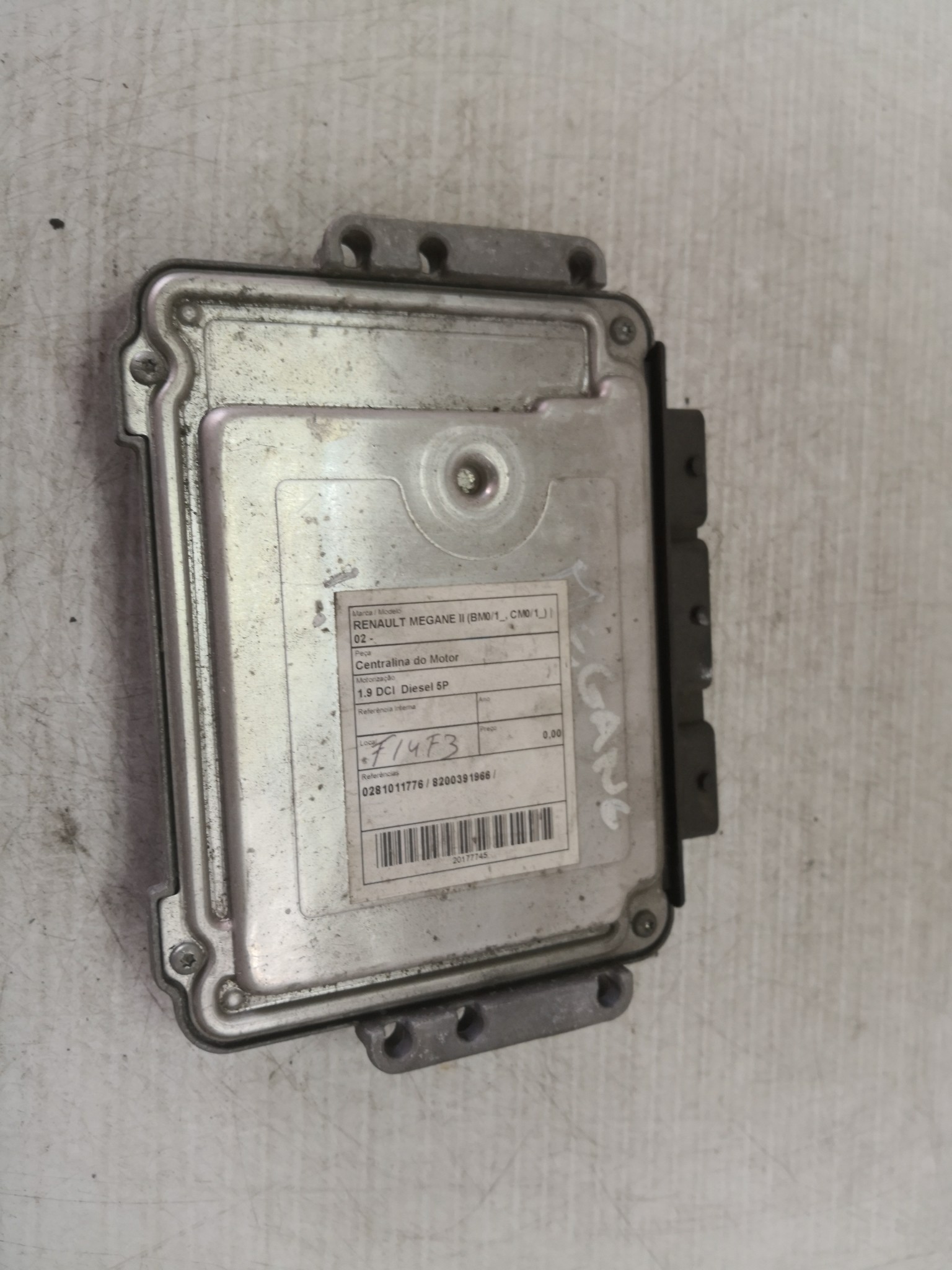 Centralina do Motor RENAULT - ID S_37744