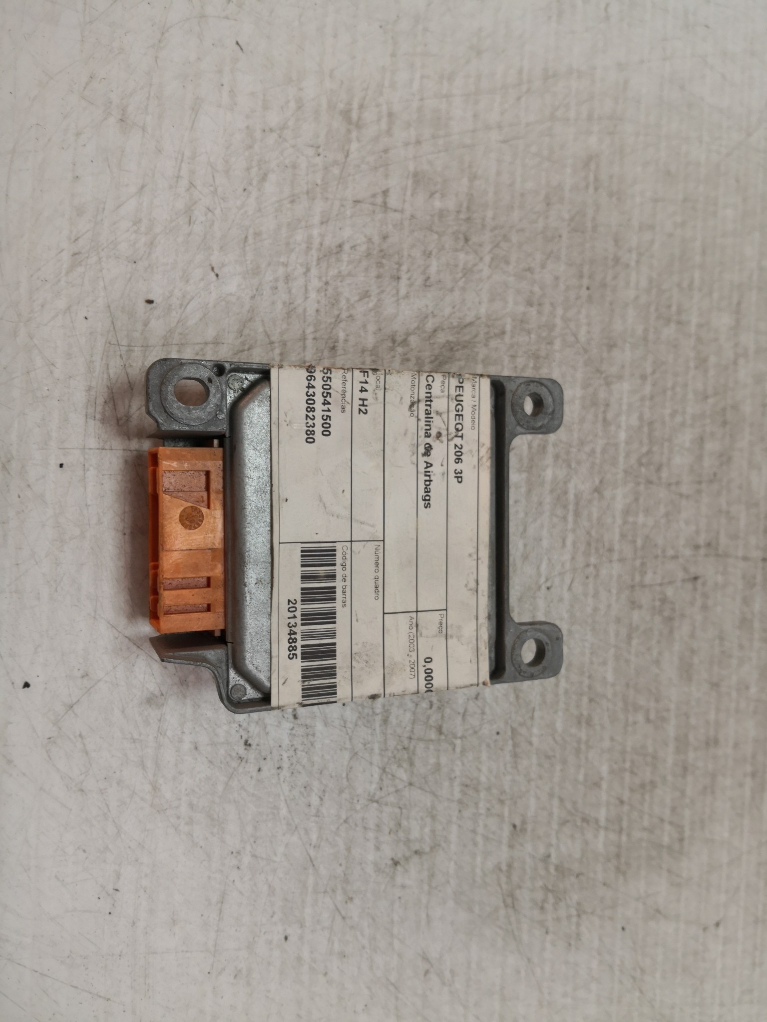 Centralina de Airbags PEUGEOT - ID S_24884