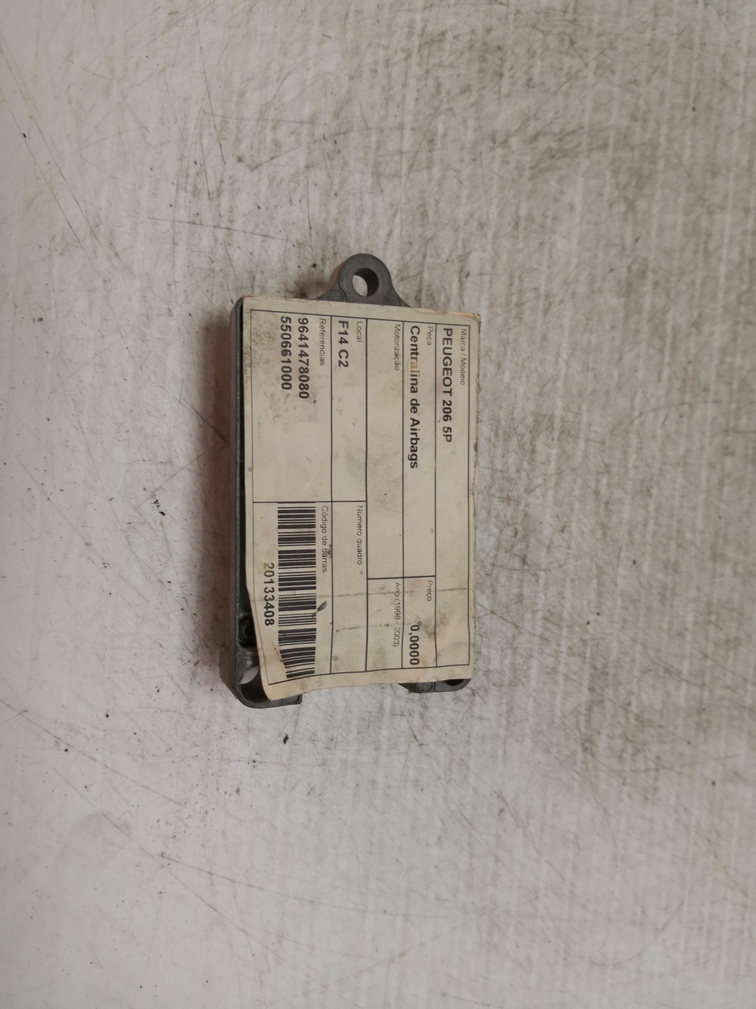 Centralina de Airbags PEUGEOT - ID S_23407