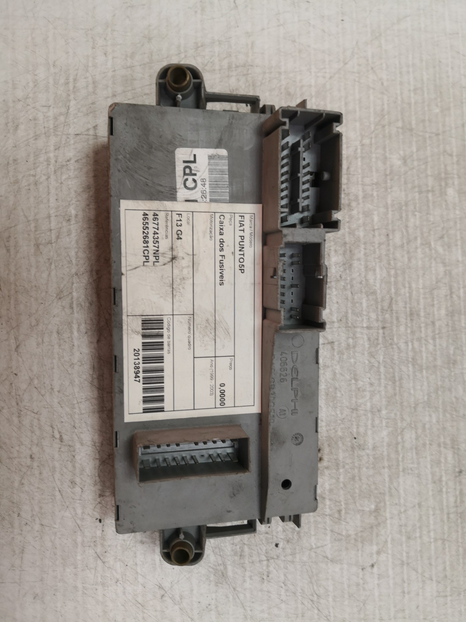 Caixa dos Fusíveis FIAT - ID S_28946