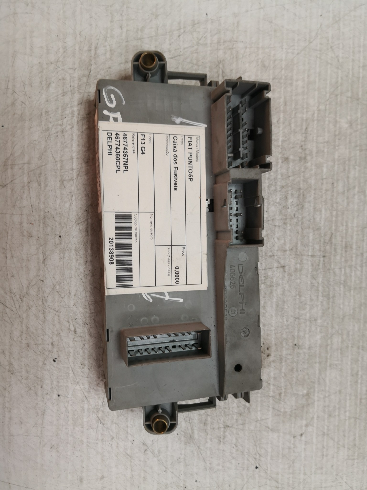 Caixa dos Fusíveis FIAT - ID S_28907