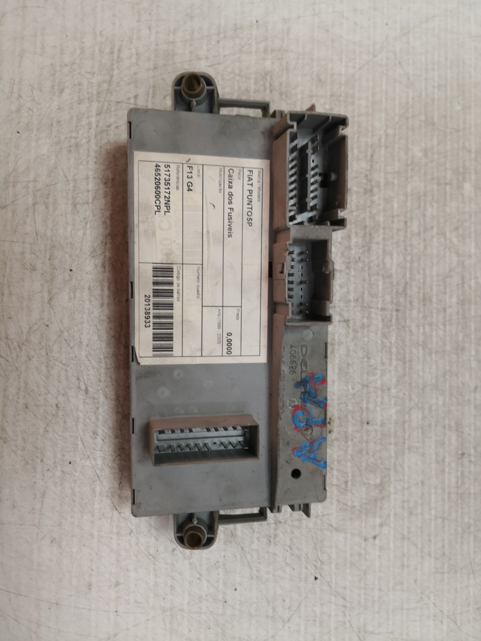 Caixa dos Fusíveis FIAT - ID S_28932