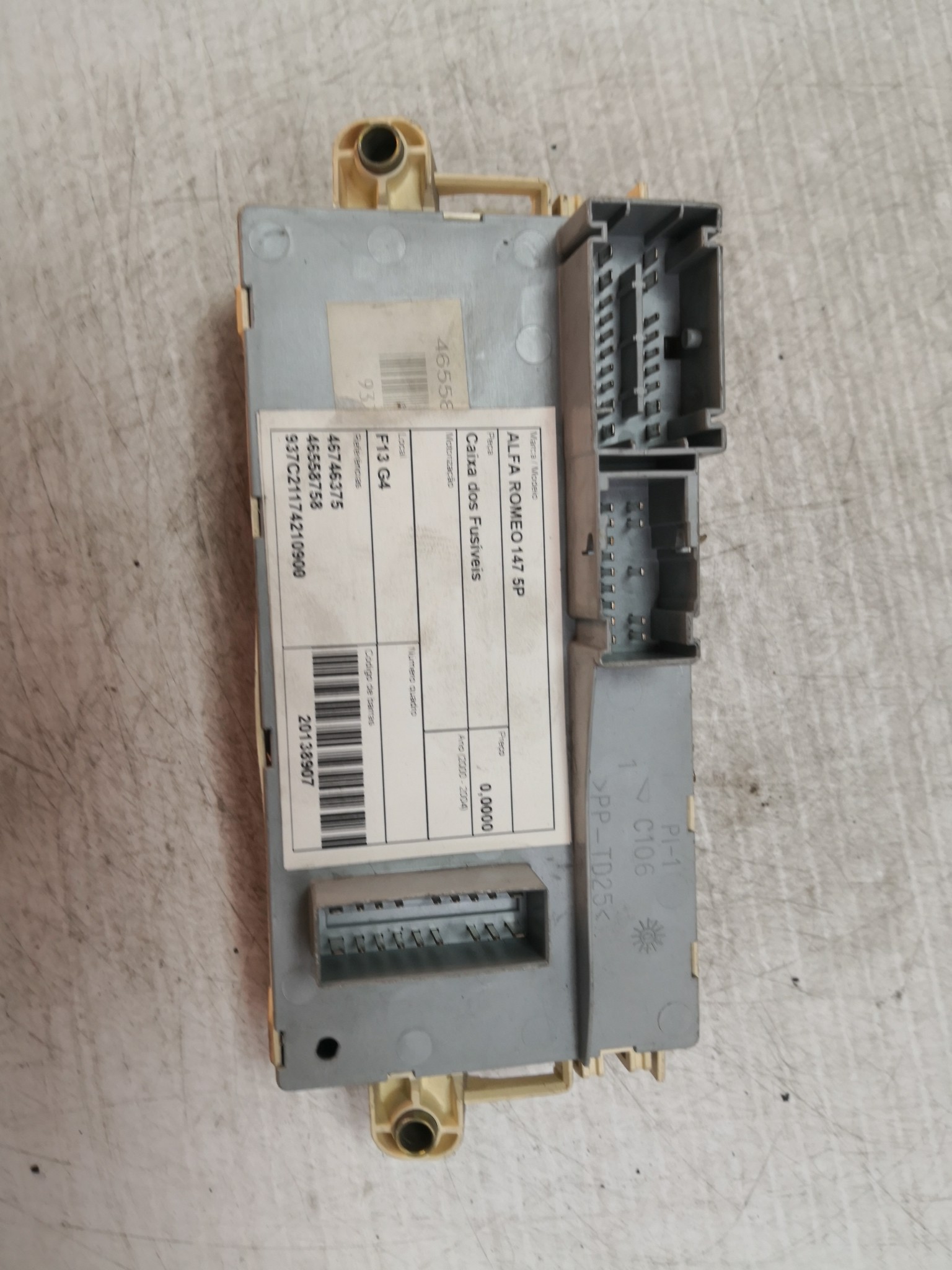 Caixa dos Fusíveis ALFA ROMEO - ID S_28906