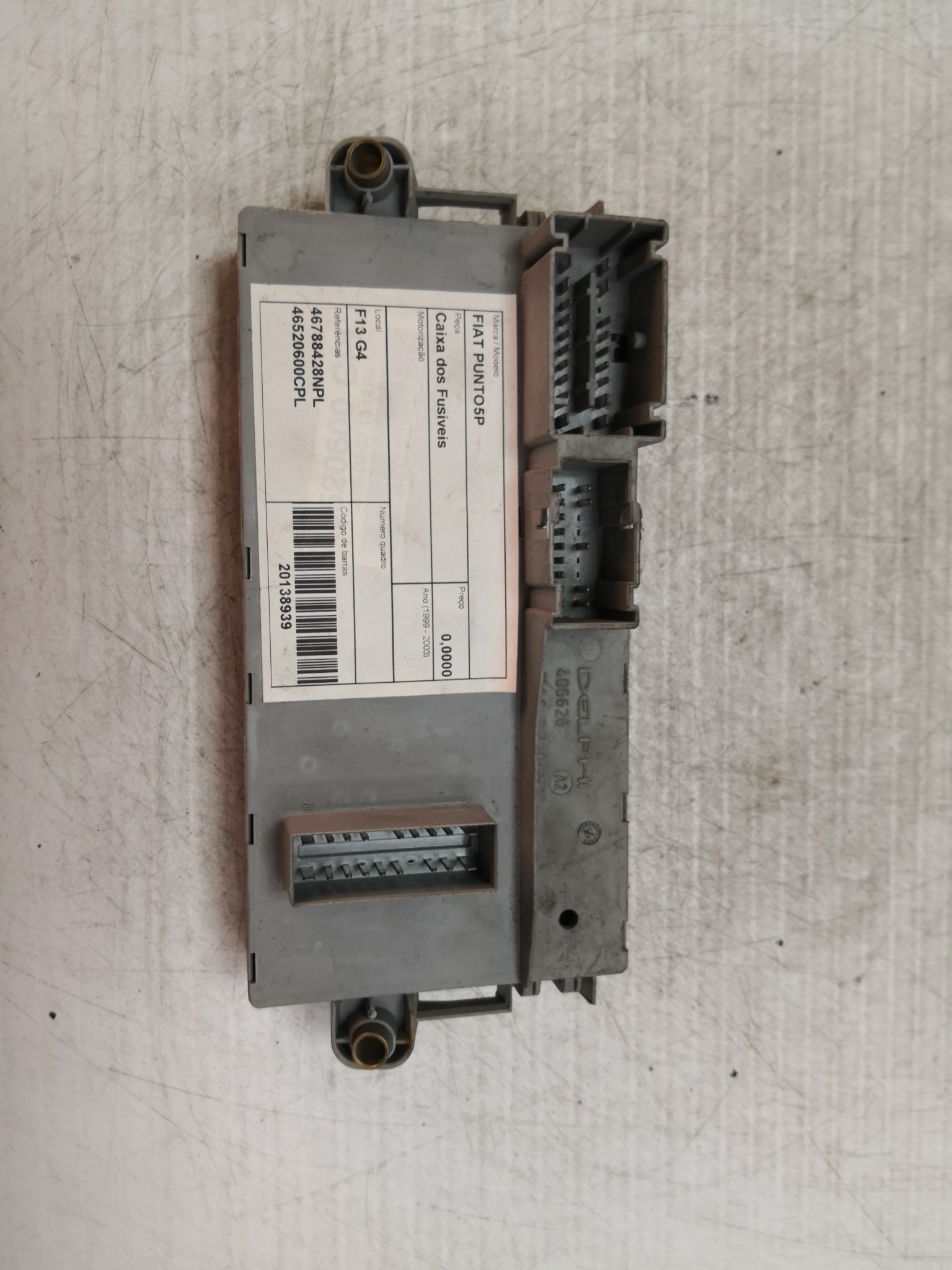 Caixa dos Fusíveis FIAT - ID S_28938