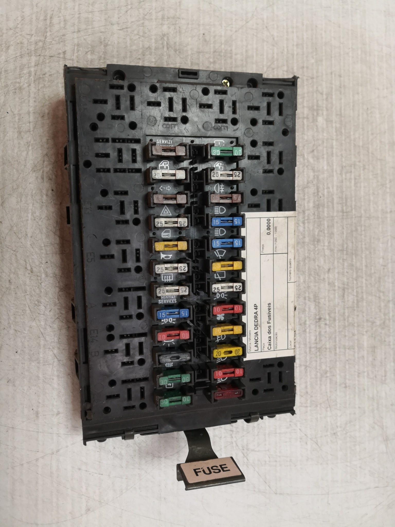 Caixa dos Fusíveis LANCIA DEDRA (835_) | 89 - 99 Imagem-2