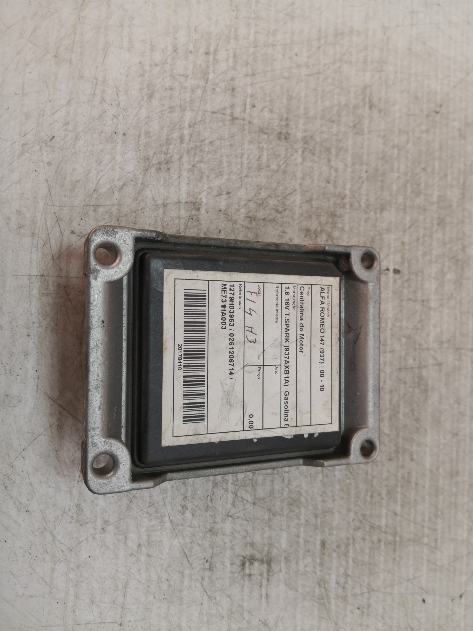 Centralina do Motor ALFA ROMEO - ID S_38409