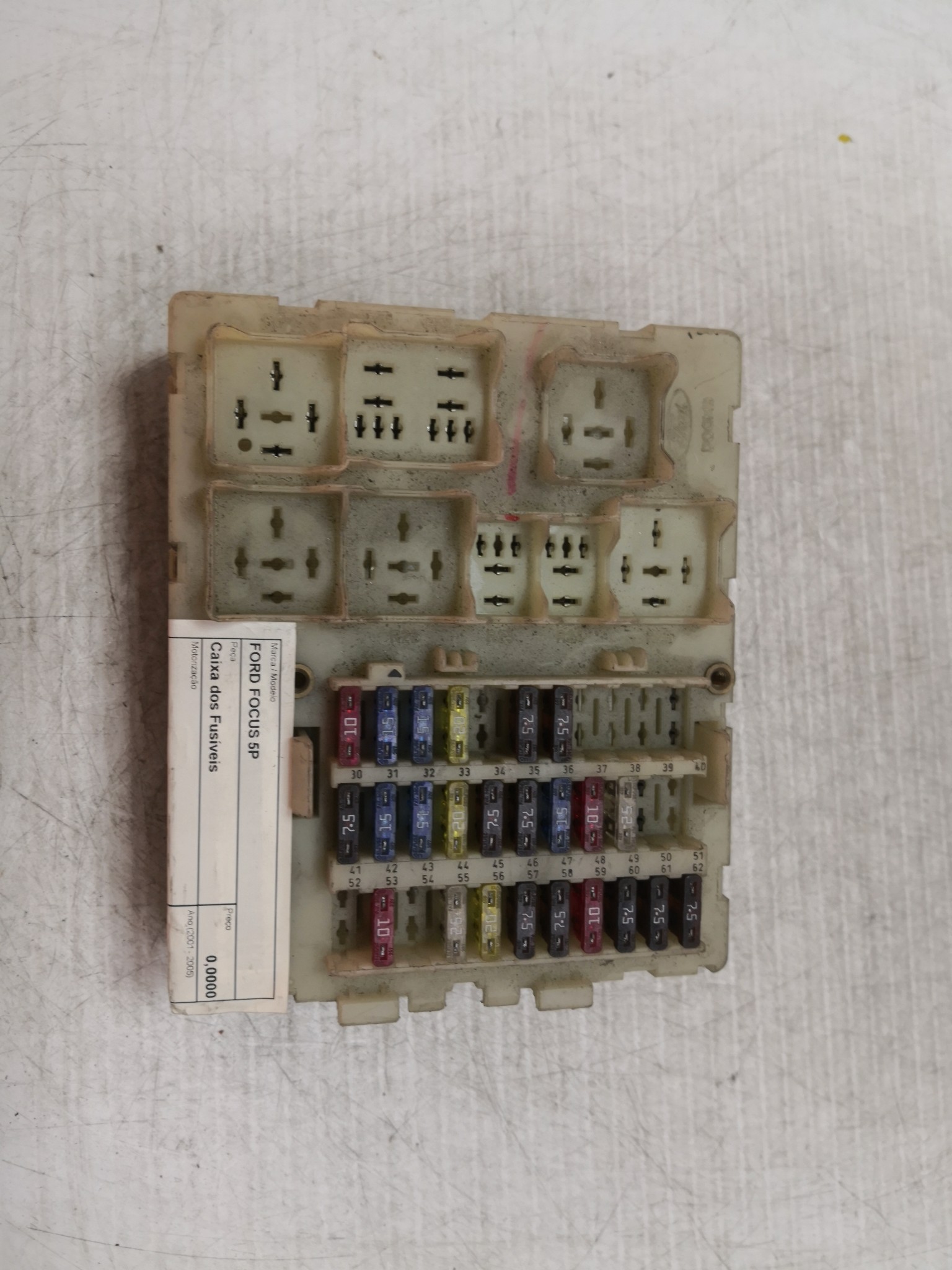 Caixa dos Fusíveis FORD - ID S_28974