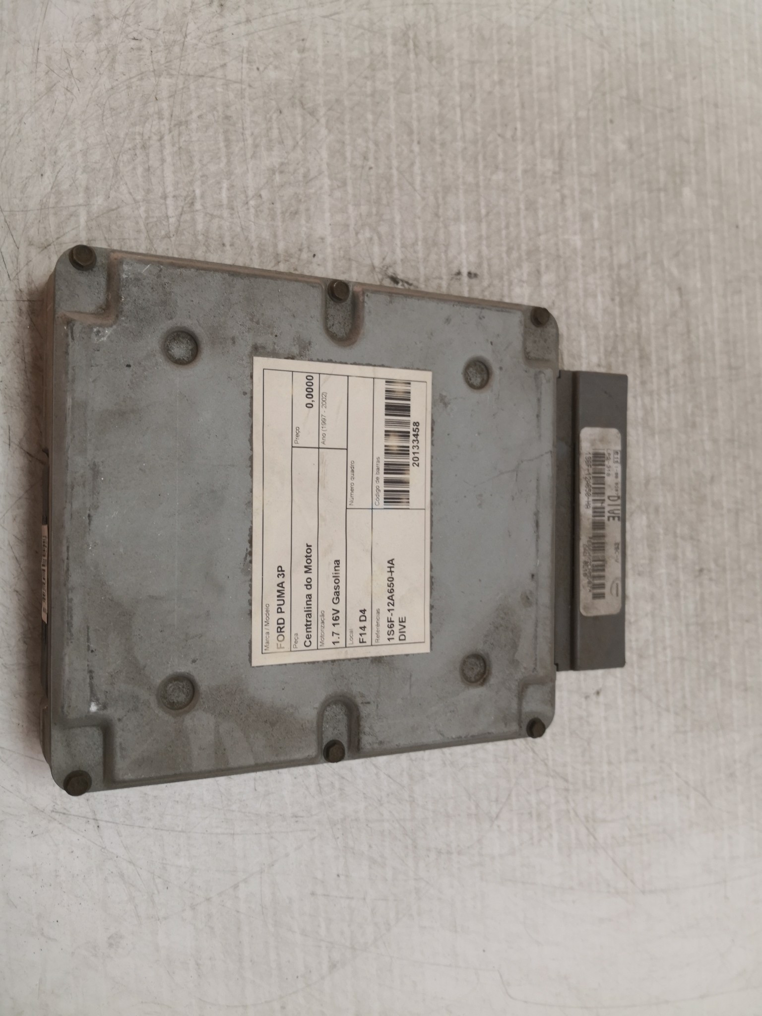 Centralina do Motor FORD - ID S_23457