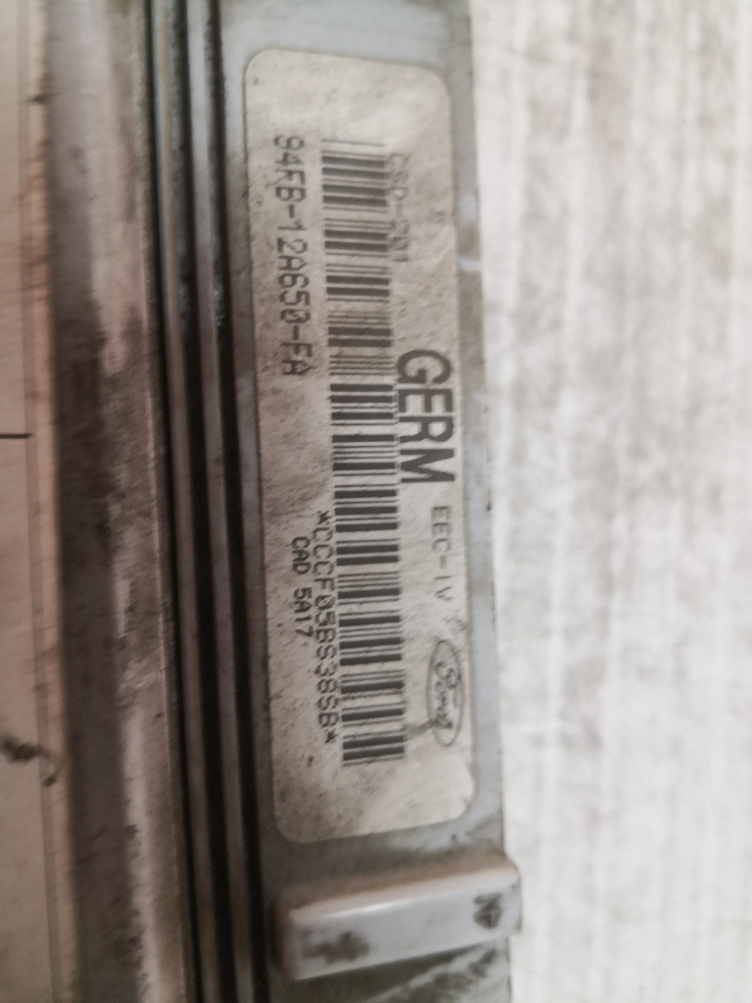 Centralina do Motor FORD FIESTA III (GFJ) | 89 - 97 Imagem-1