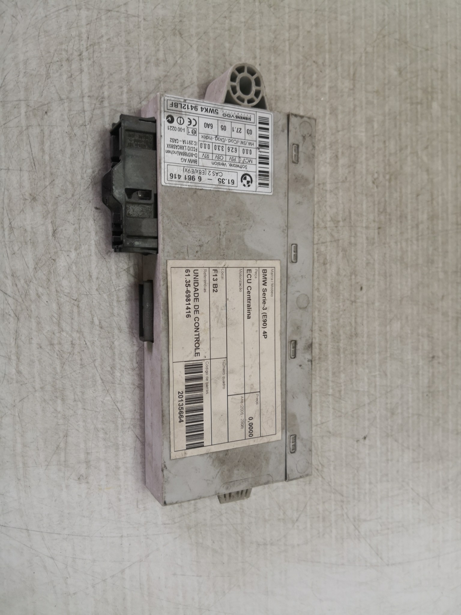 ECU Centralina BMW - ID S_25663