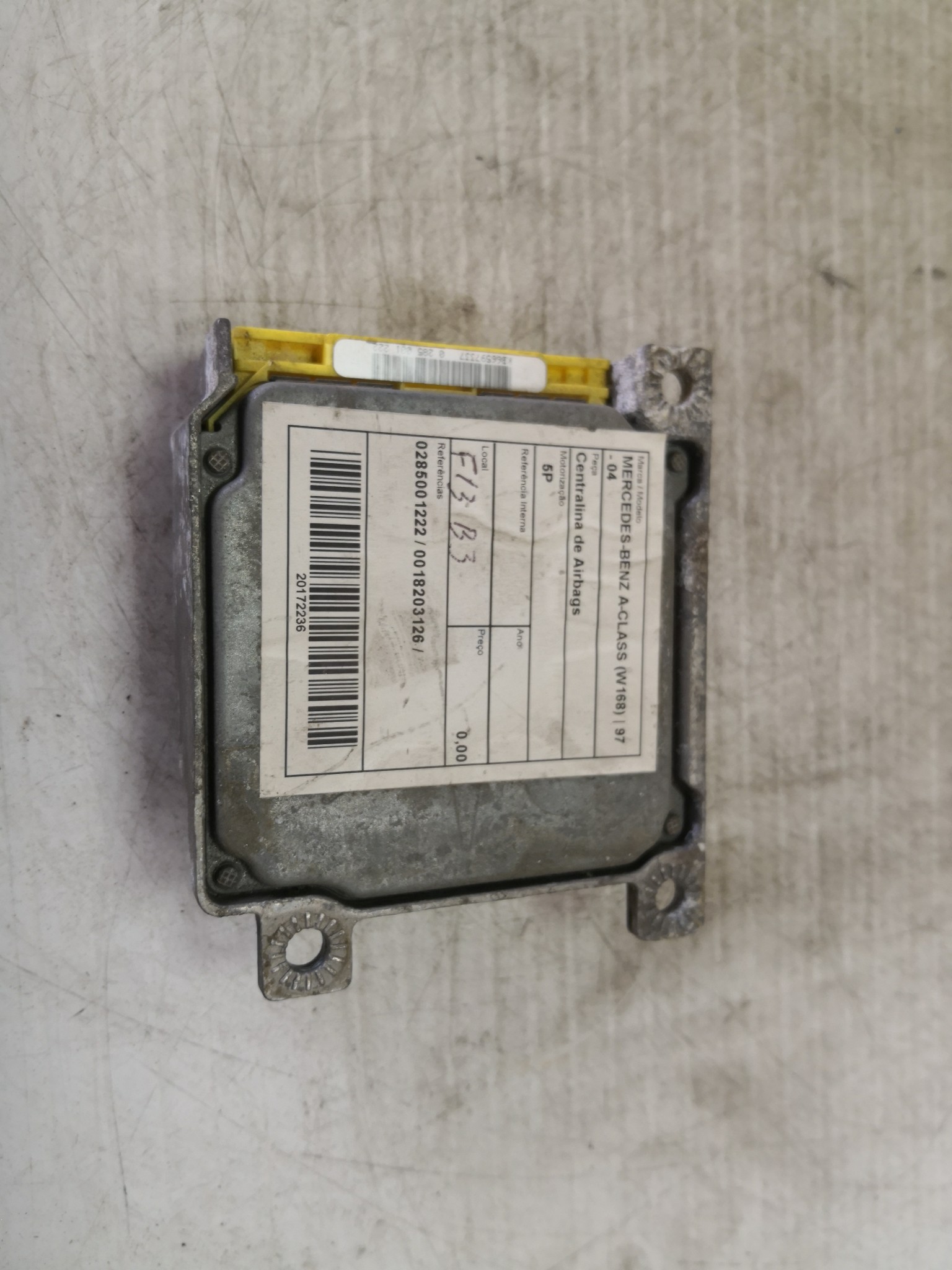 Centralina de Airbags MERCEDES-BENZ - ID S_32235