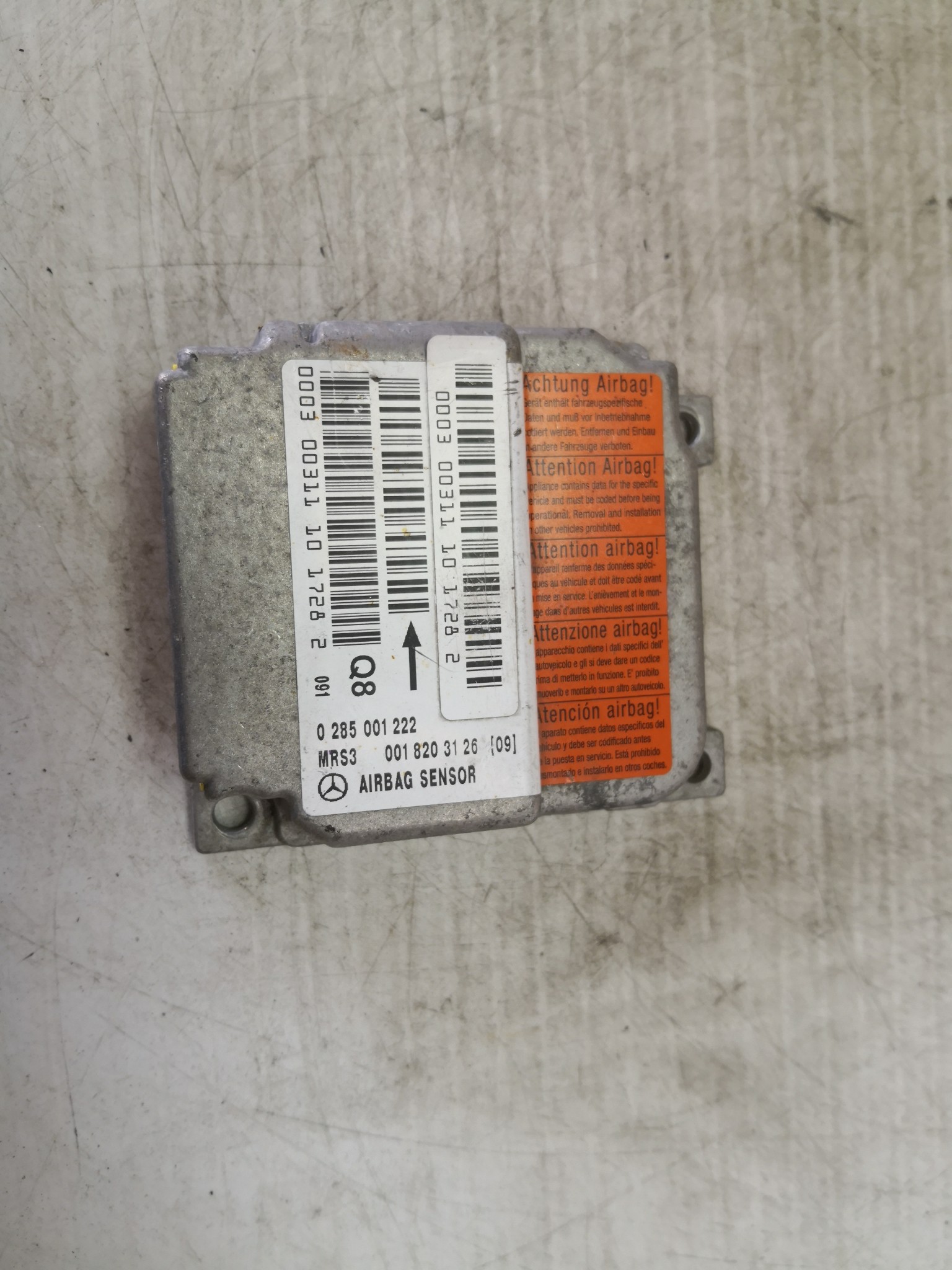 Centralina de Airbags MERCEDES-BENZ A-CLASS (W168) | 97 - 05 Imagem-2