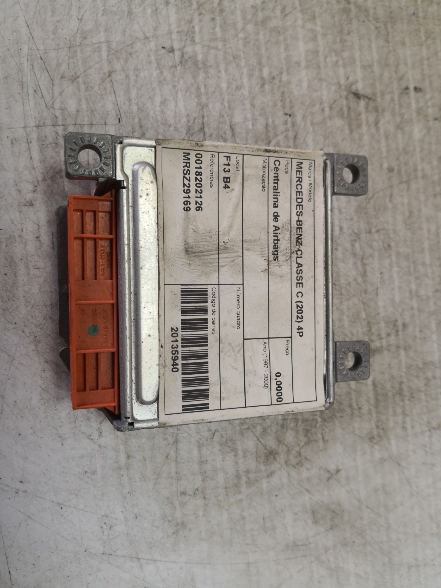 Centralina de Airbags MERCEDES-BENZ - ID S_25939