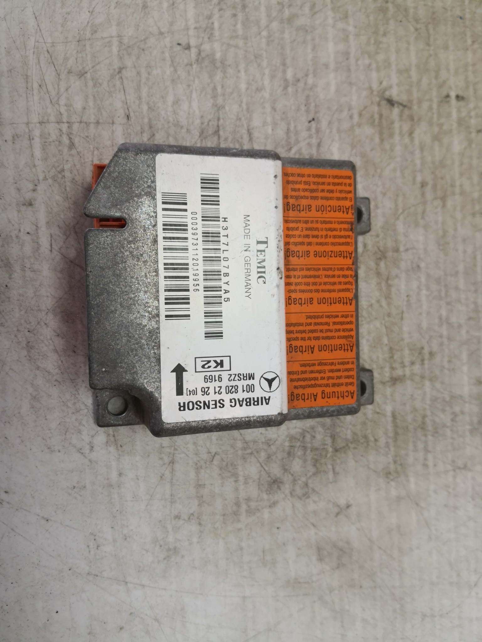 Centralina de Airbags MERCEDES-BENZ C-CLASS (W202) | 93 - 00 Imagem-2