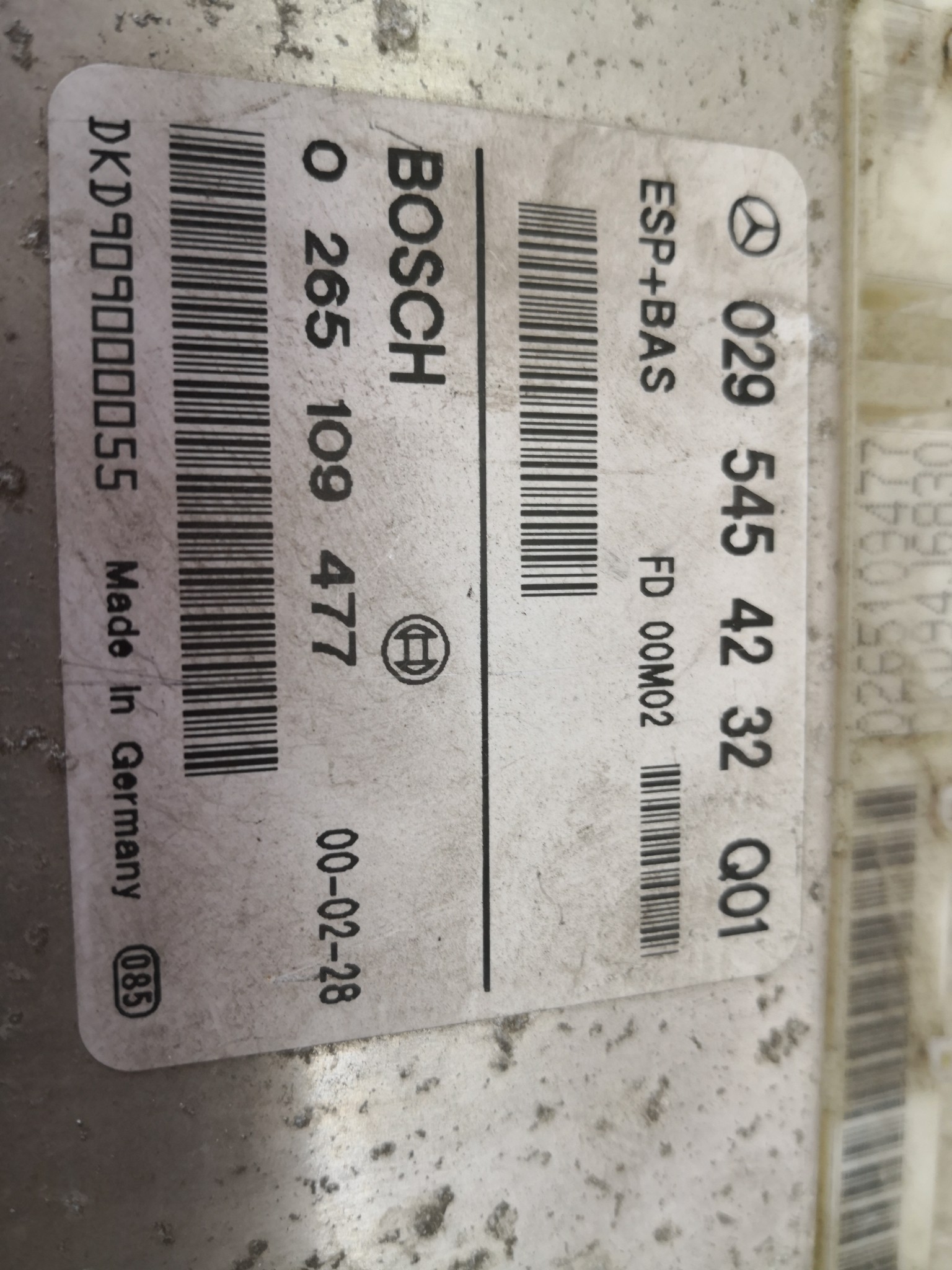 Modulo ESP MERCEDES-BENZ A-CLASS (W168) | 97 - 05 Imagem-1